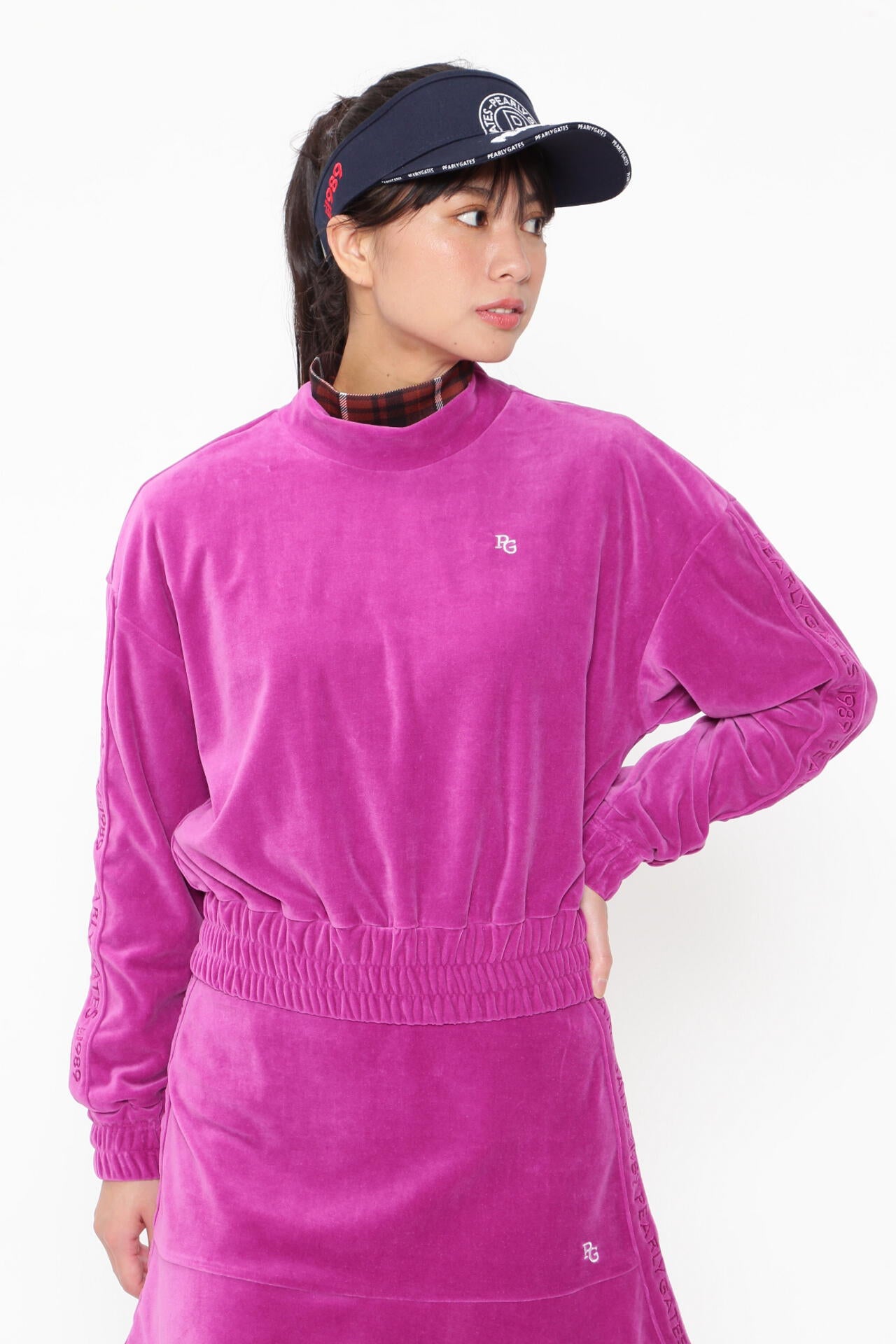 サマーベロア モックネックカットソー | PEARLY GATES（パーリーゲイツ