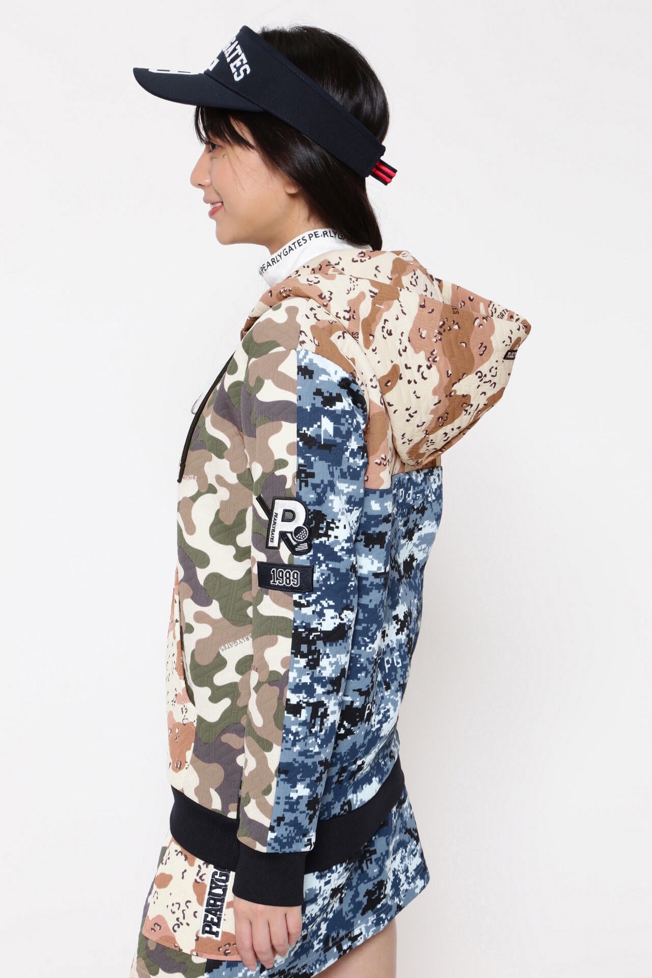 マルチカモ柄 マトラッセジャガード フーディ＜マルチカモ＞ | PEARLY