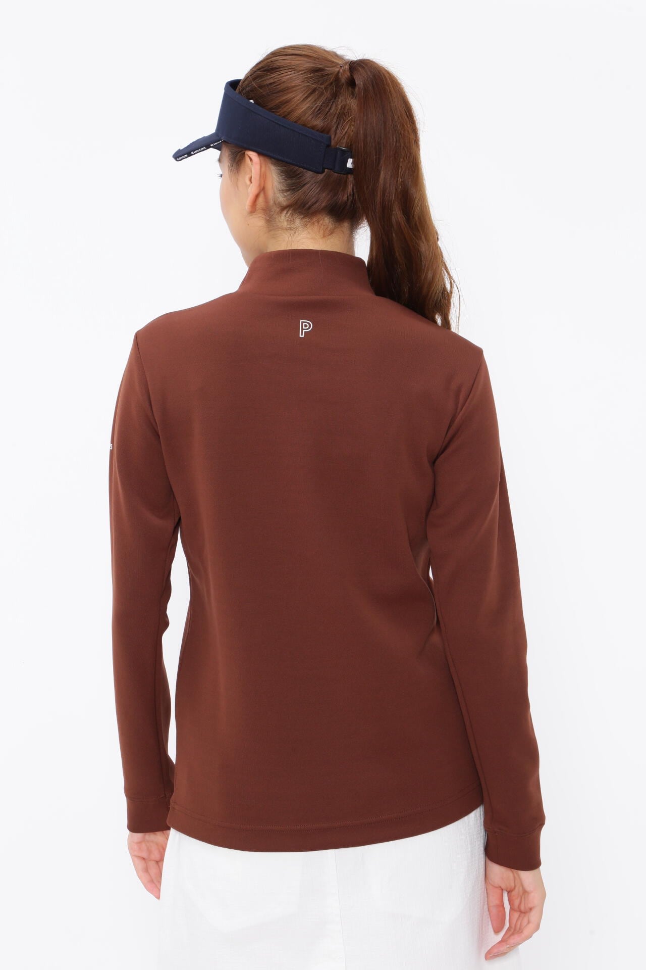 新品 パーリーゲイツ カノコダンボール ハイネックカットソー(4)サイズM/茶 カノコダンボール ハイネックカットソー | PEARLY GATES（パーリー