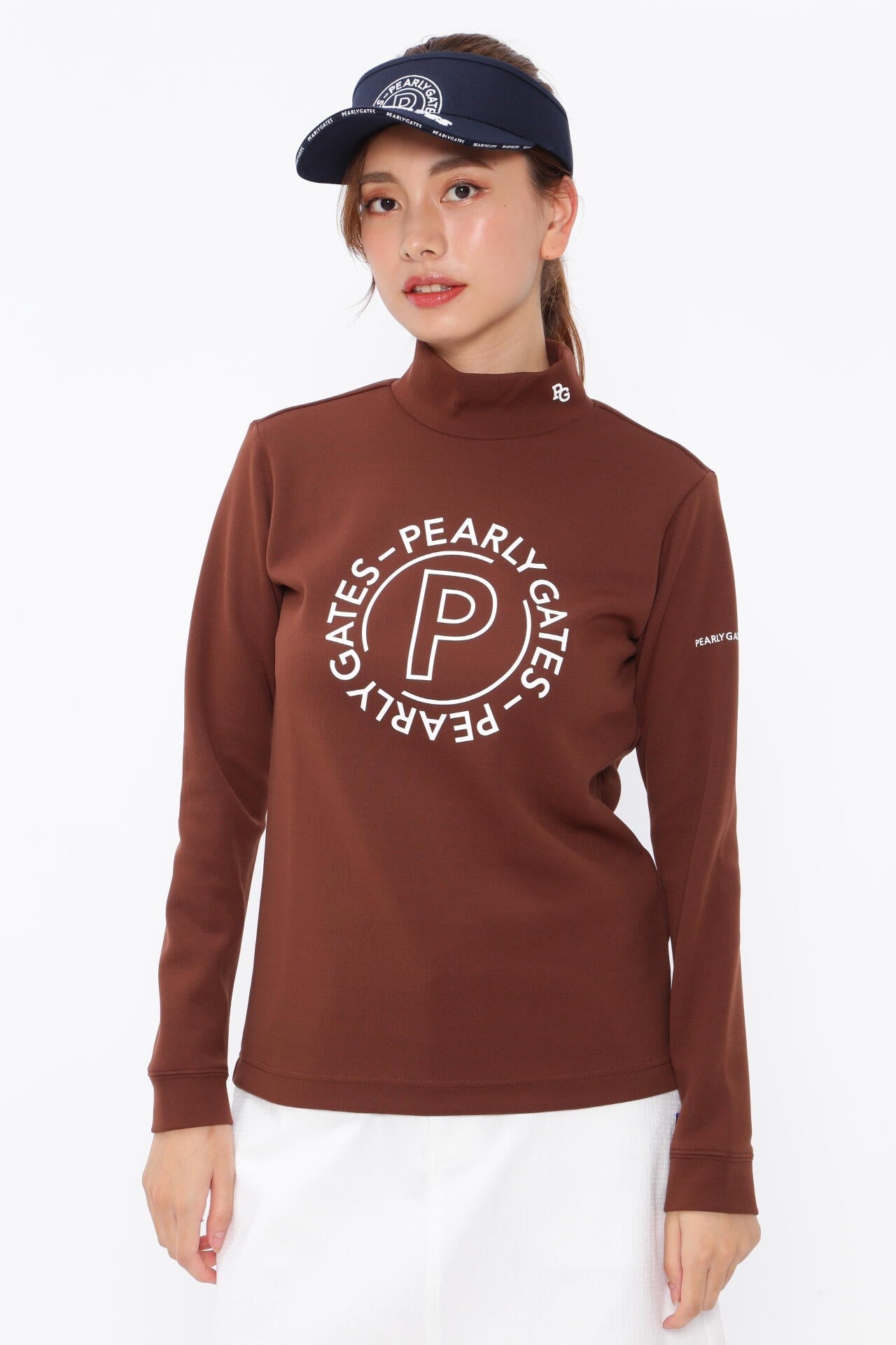 パーリーゲイツ カノコダンボール ハイネック（WHT／4） カノコダンボール ハイネックカットソー | PEARLY GATES（パーリー