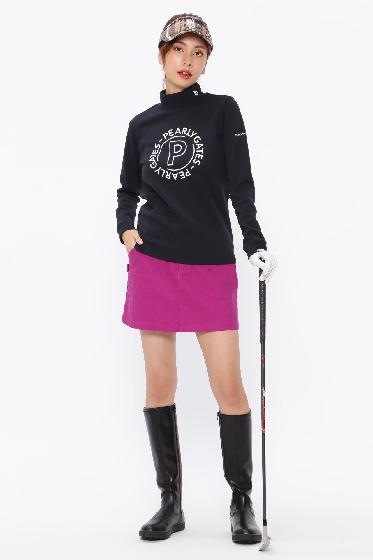 カノコダンボール ハイネックカットソー | PEARLY GATES（パーリー