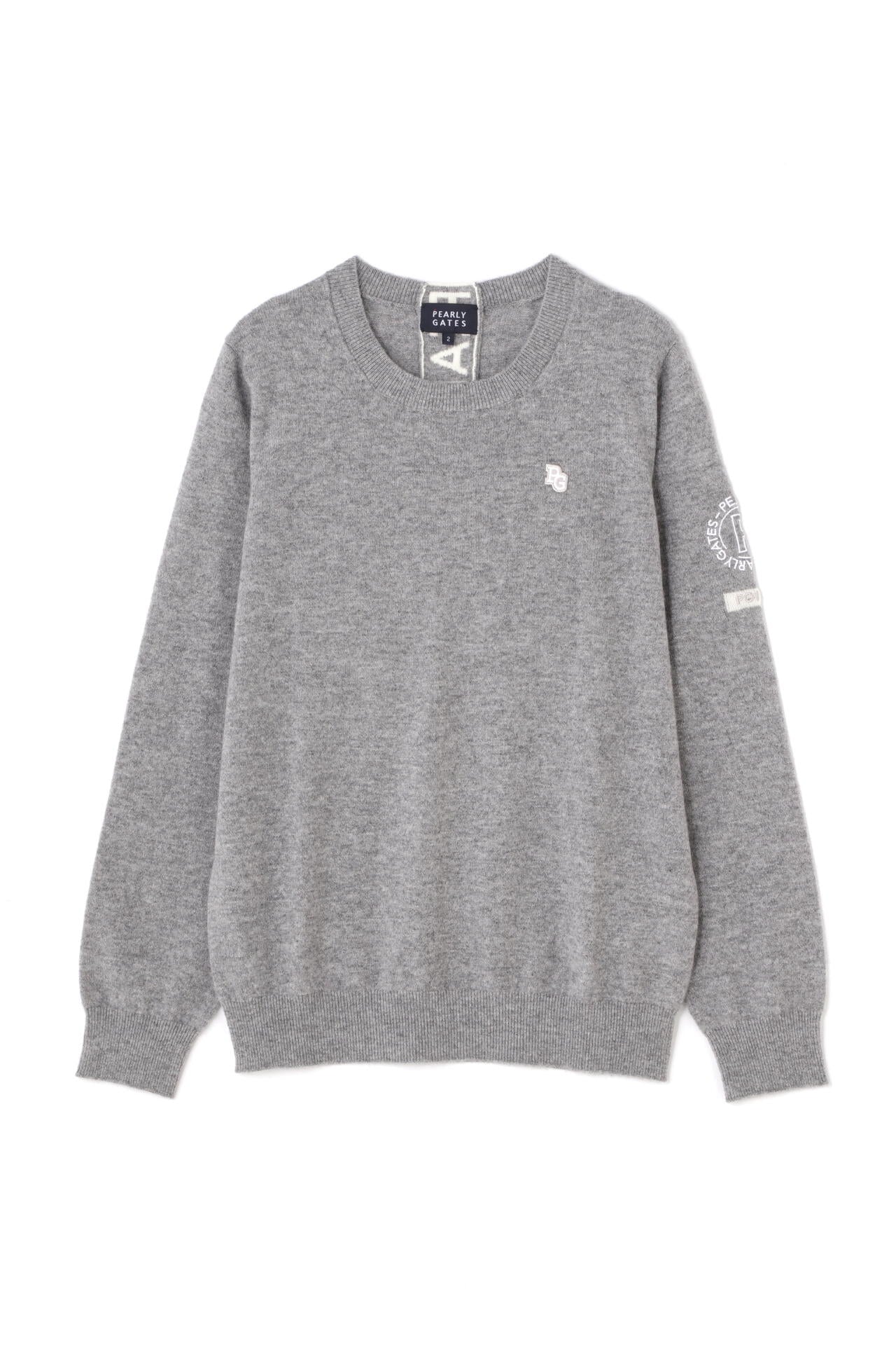 カシミア天竺 クルーネックニットプルオーバー | PEARLY GATES