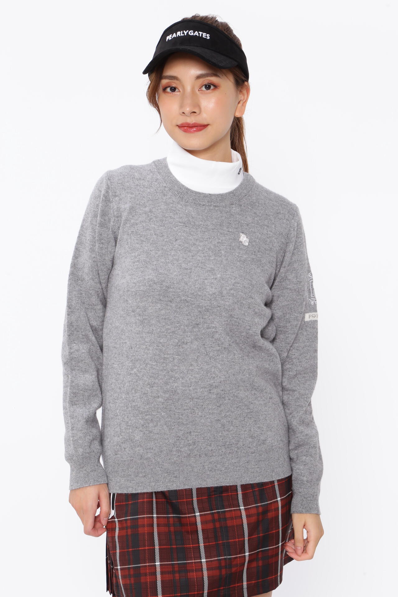 カシミア天竺 クルーネックニットプルオーバー | PEARLY GATES