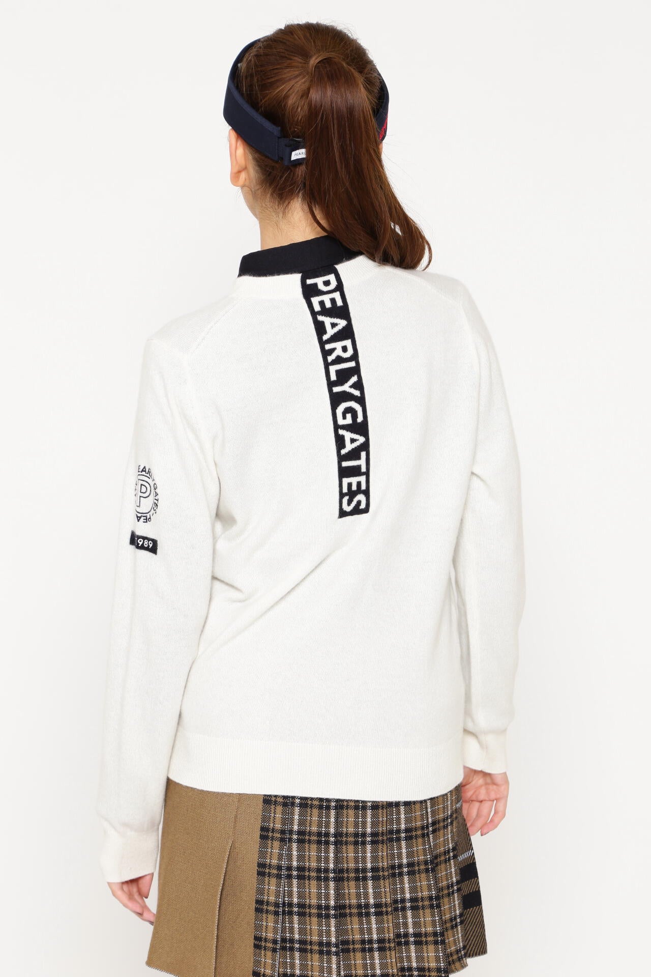 PEARLY GATES カシミア天竺 プルオーバー カシミア天竺 クルーネックニットプルオーバー | PEARLY GATES