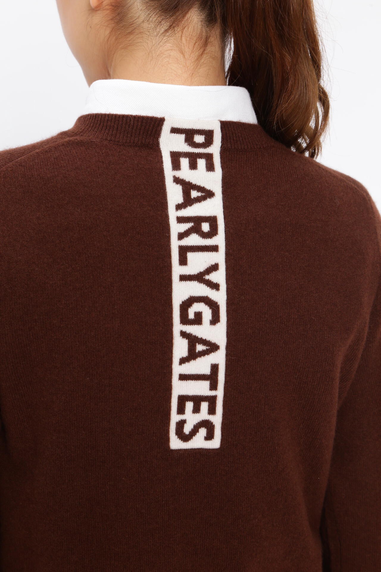 新品PEARLY GATES サイズ1カシミヤ混総柄ニットベスト ¥37.400 Amazon | [パーリーゲイツ] レディース クルーネック ニットプル