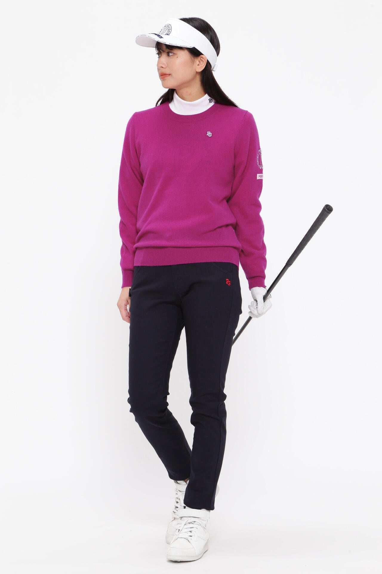 PEARLY GATES カシミア天竺 プルオーバー カシミア天竺 クルーネックニットプルオーバー | PEARLY GATES