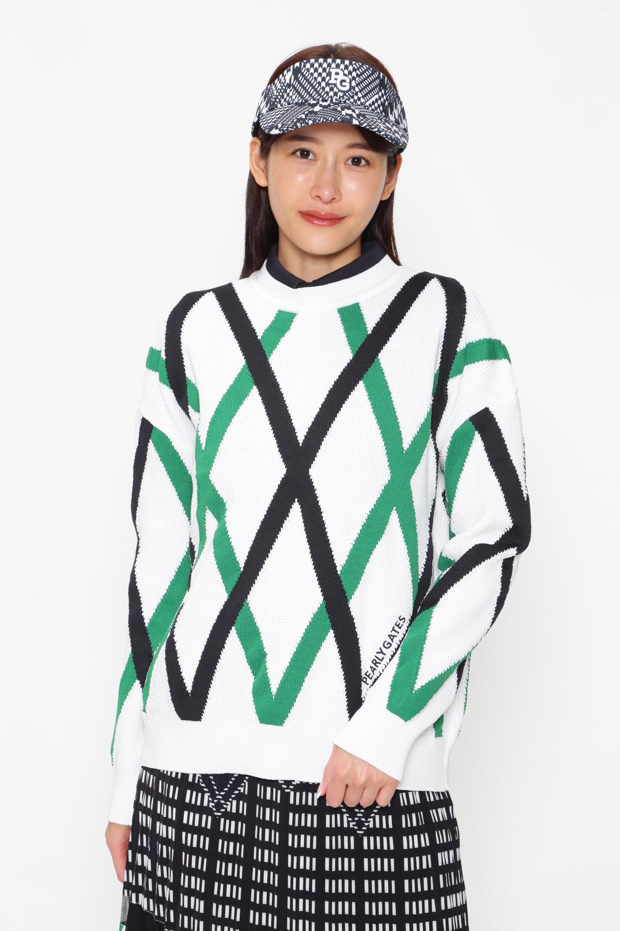 ECOLOLYクルーネックニットプルオーバー ＜NEWアーガイル＞ | PEARLY