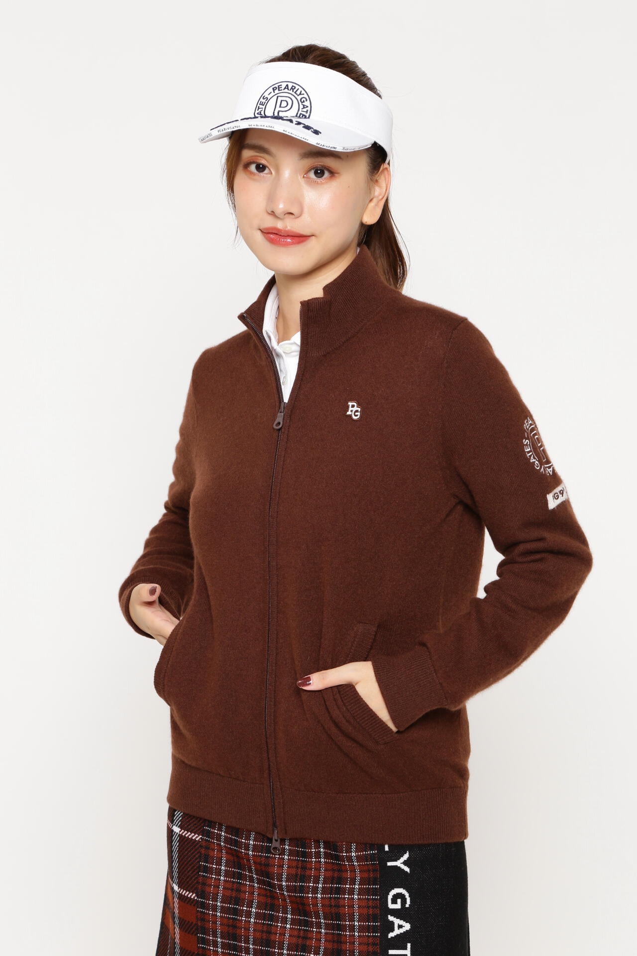 カシミヤ天竺 フルジップニットジャケット | PEARLY GATES（パーリー