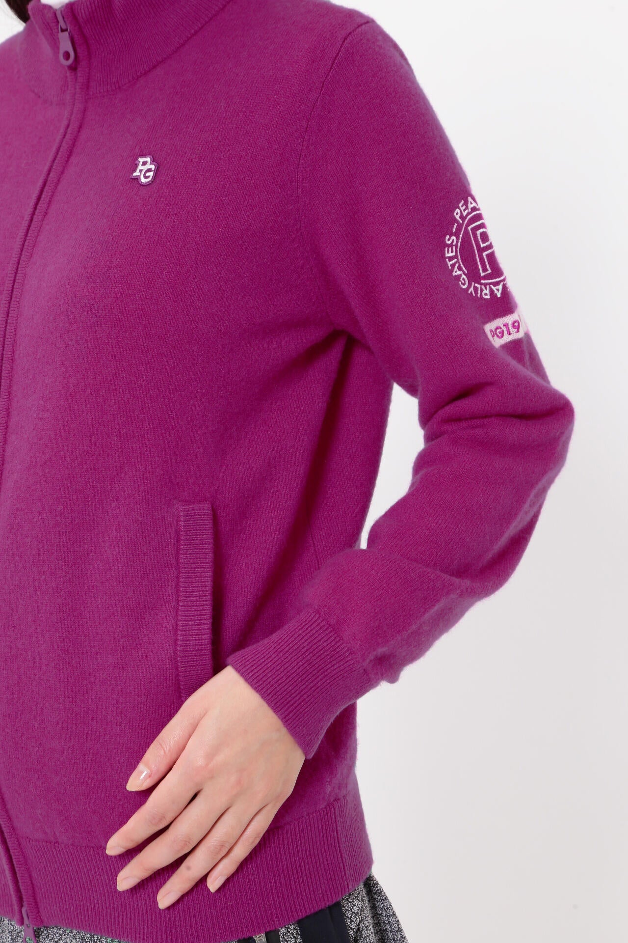 カシミヤ天竺 フルジップニットジャケット | PEARLY GATES（パーリー