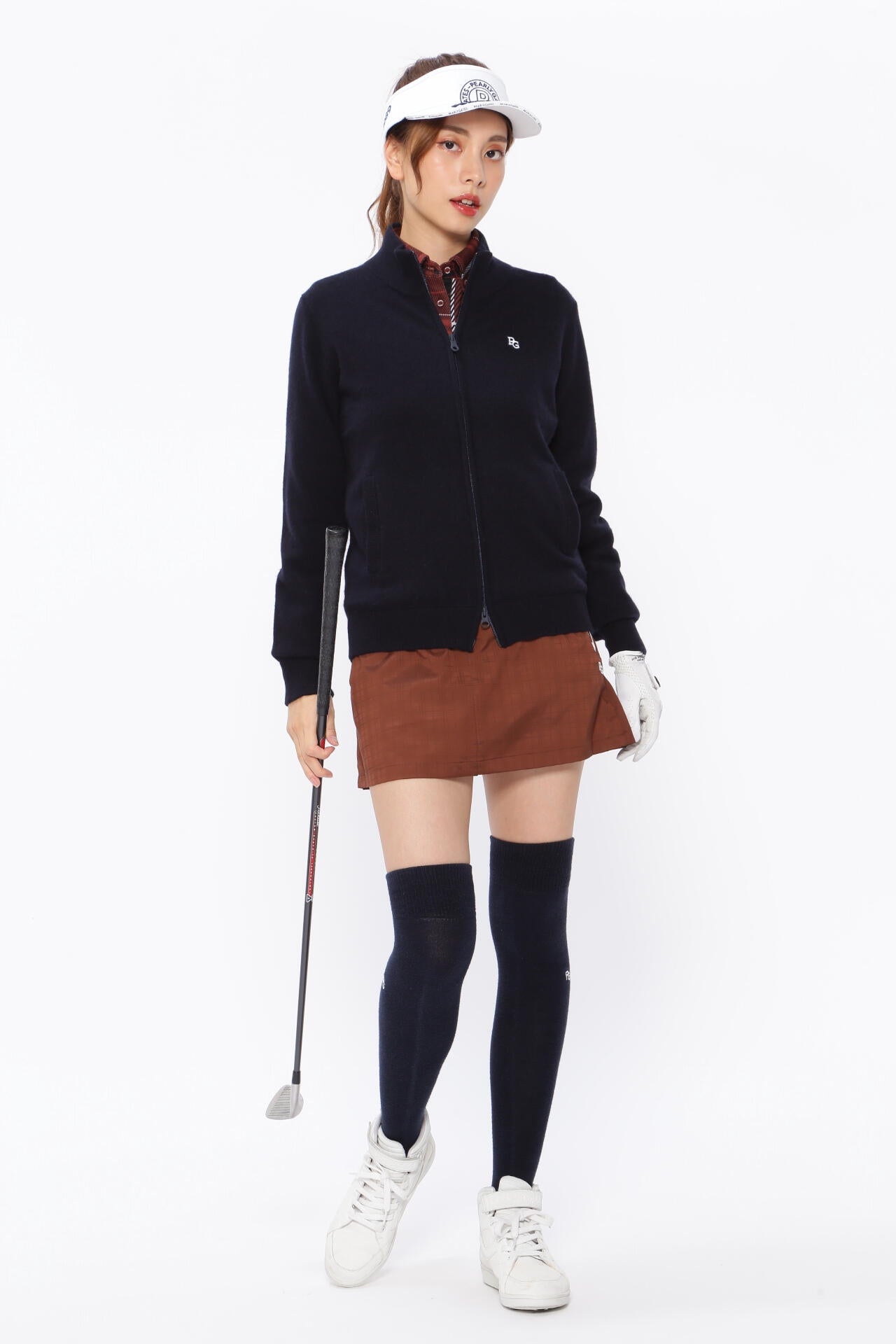 カシミヤ天竺 フルジップニットジャケット | PEARLY GATES（パーリー