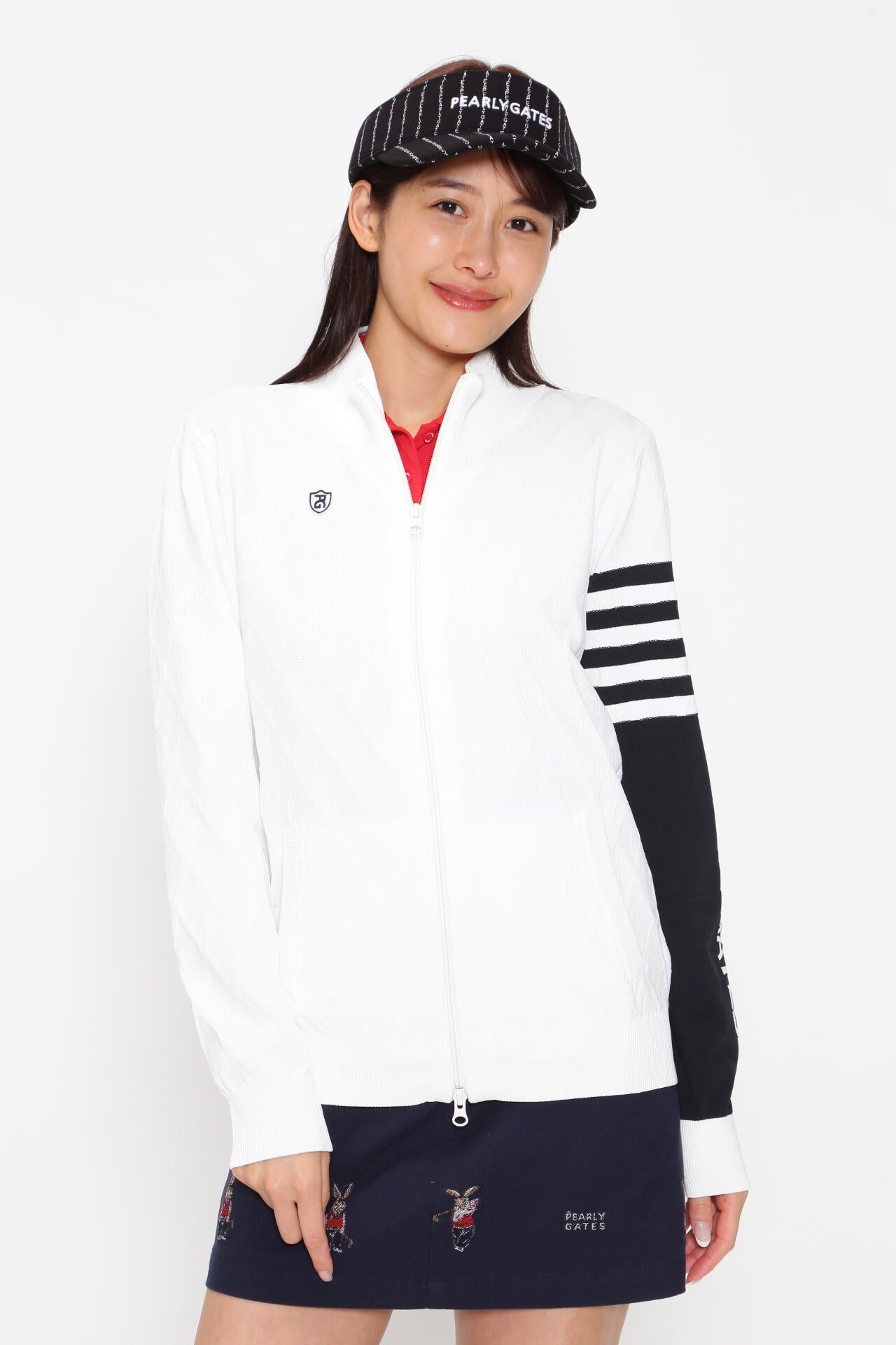 ジャガード フルジップニットブルゾン ＜NEWアーガイル＞ | PEARLY