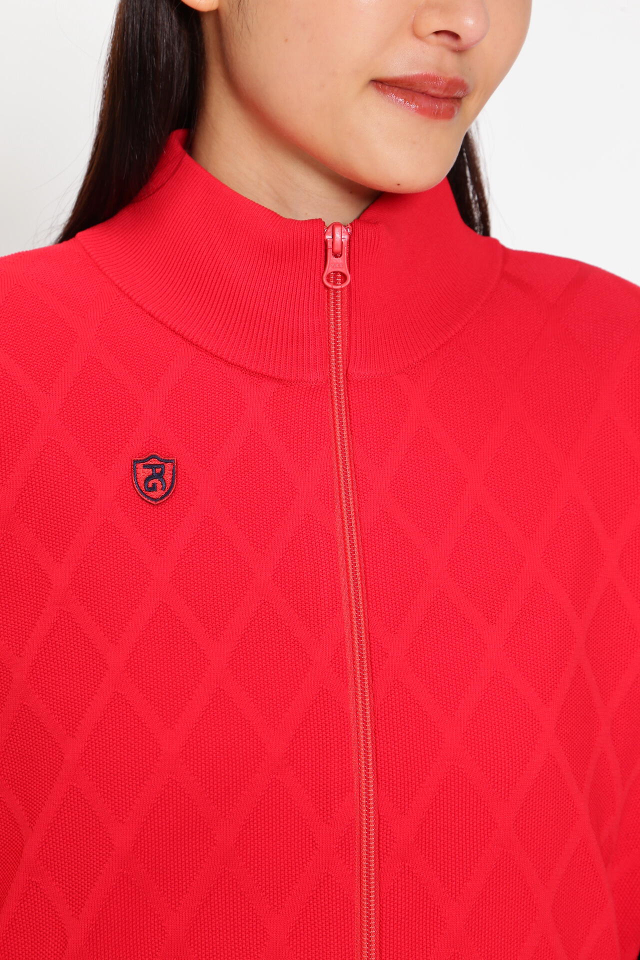 ジャガード フルジップニットブルゾン ＜NEWアーガイル＞ | PEARLY