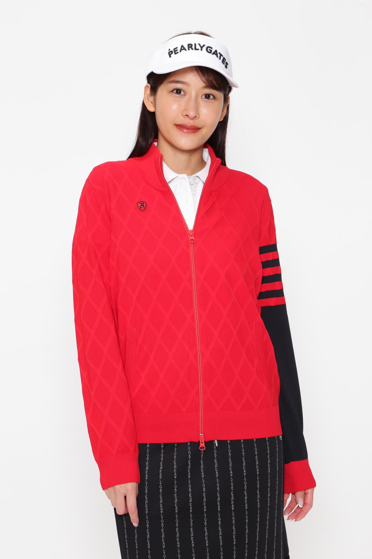 ジャガード フルジップニットブルゾン ＜NEWアーガイル＞ | PEARLY