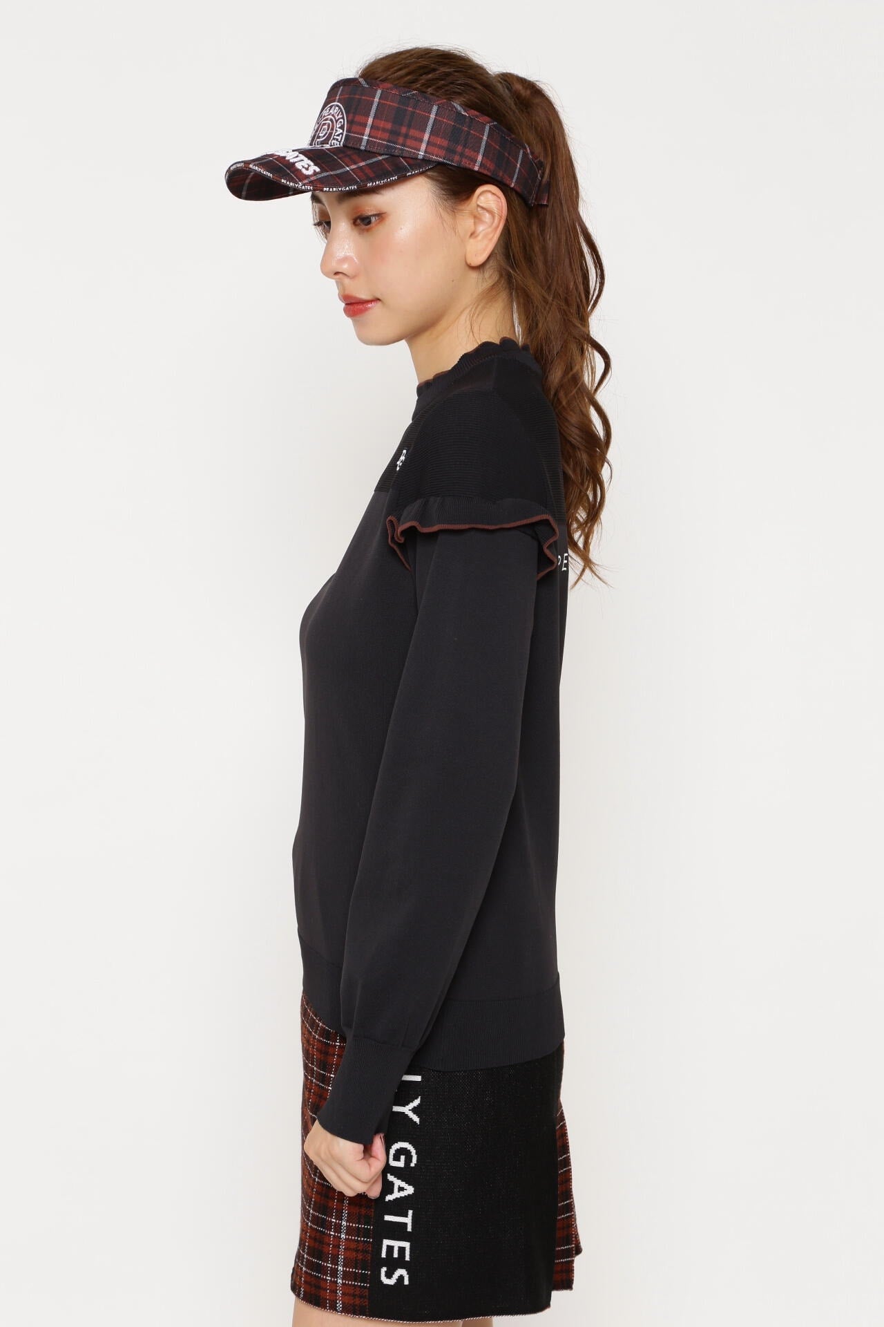 パーリーゲイツ７部袖フリルニット フレコ フリル袖ニットプルオーバー | PEARLY GATES（パーリーゲイツ