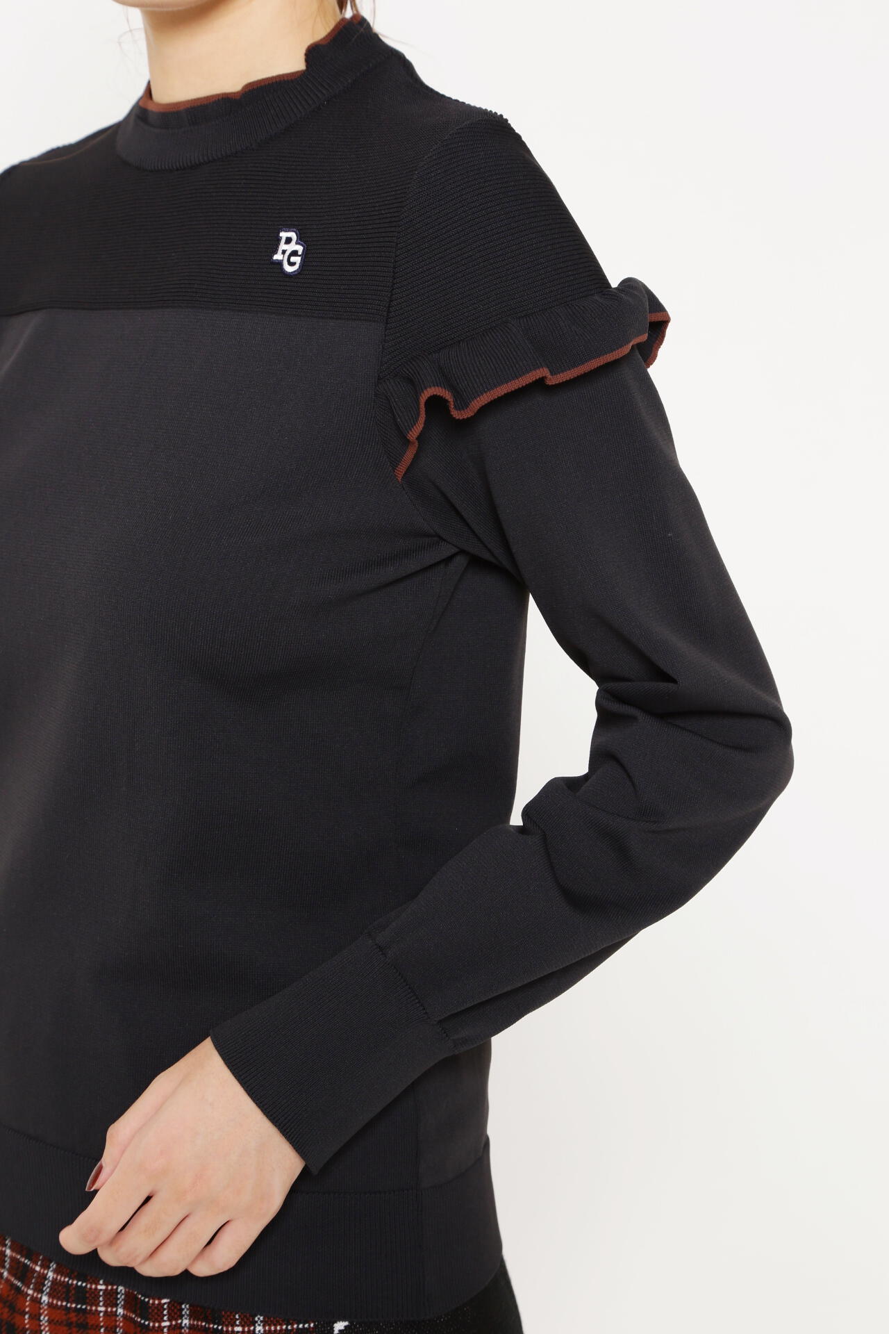 パーリーゲイツ７部袖フリルニット フレコ フリル袖ニットプルオーバー | PEARLY GATES（パーリーゲイツ