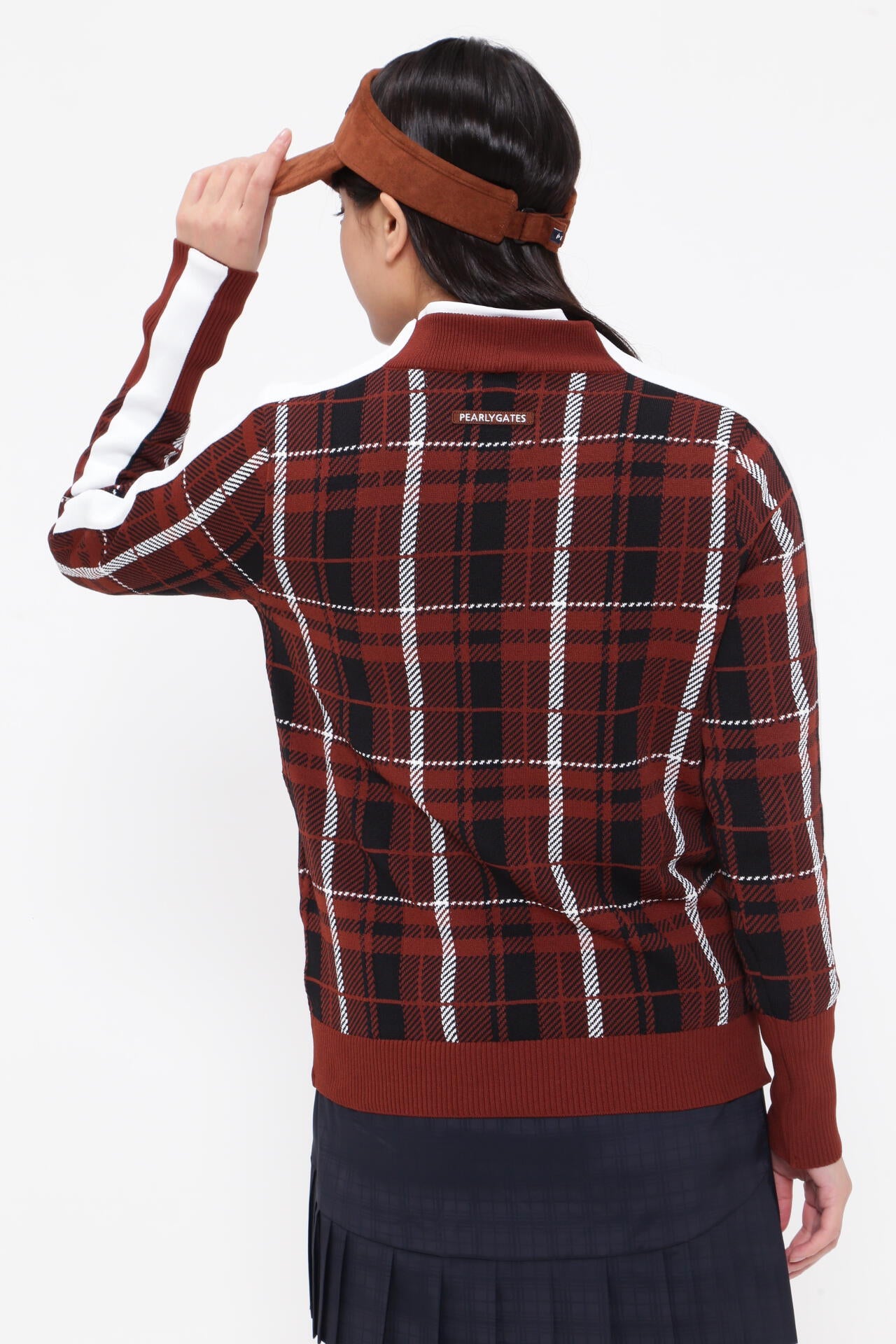 モックネックニットプルオーバー ＜CHECKシリーズ＞ | PEARLY GATES