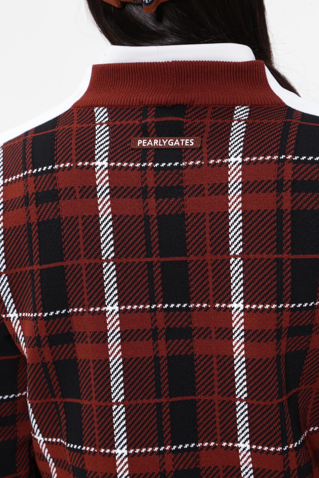 モックネックニットプルオーバー ＜CHECKシリーズ＞ | PEARLY GATES
