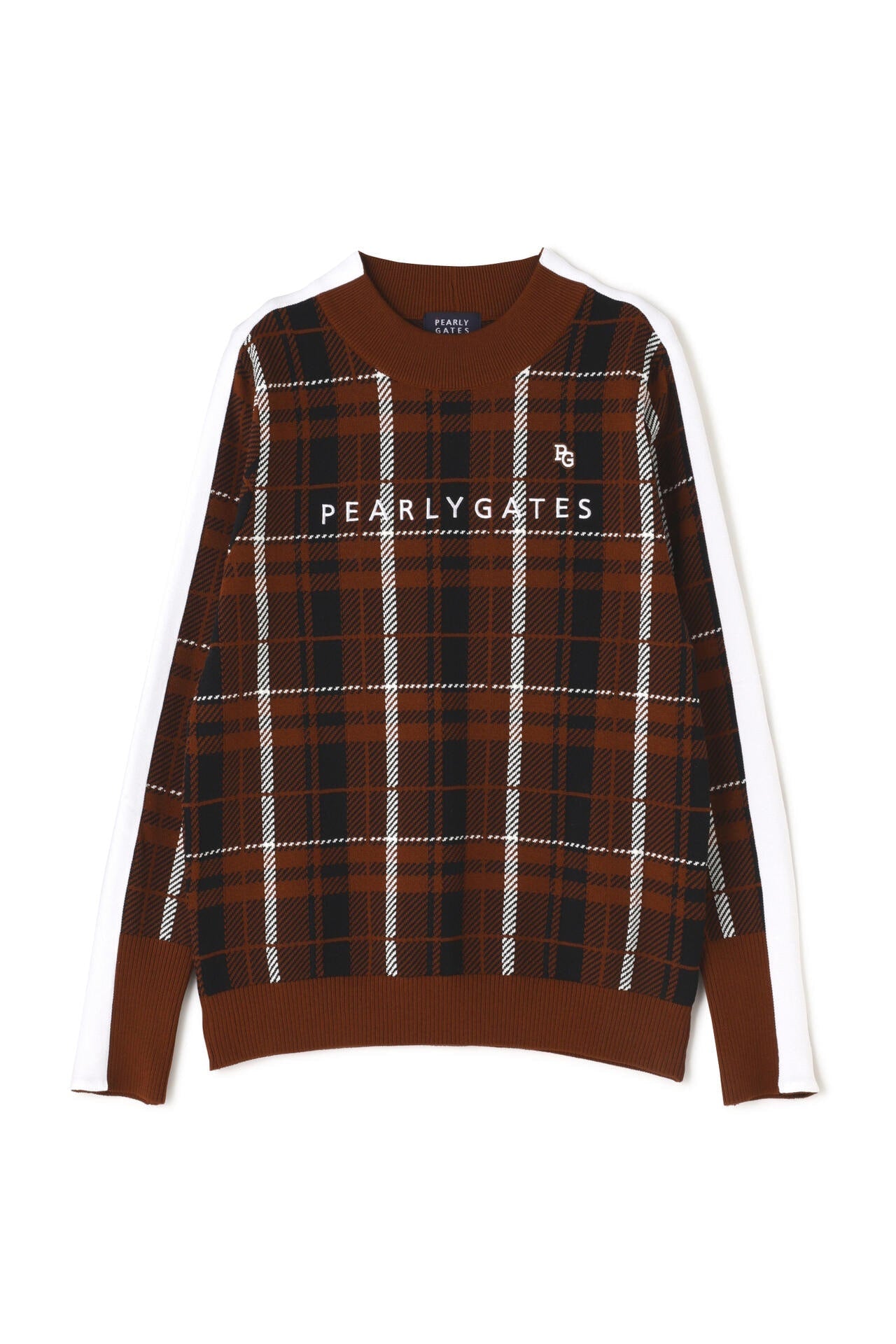 モックネックニットプルオーバー ＜CHECKシリーズ＞ | PEARLY GATES
