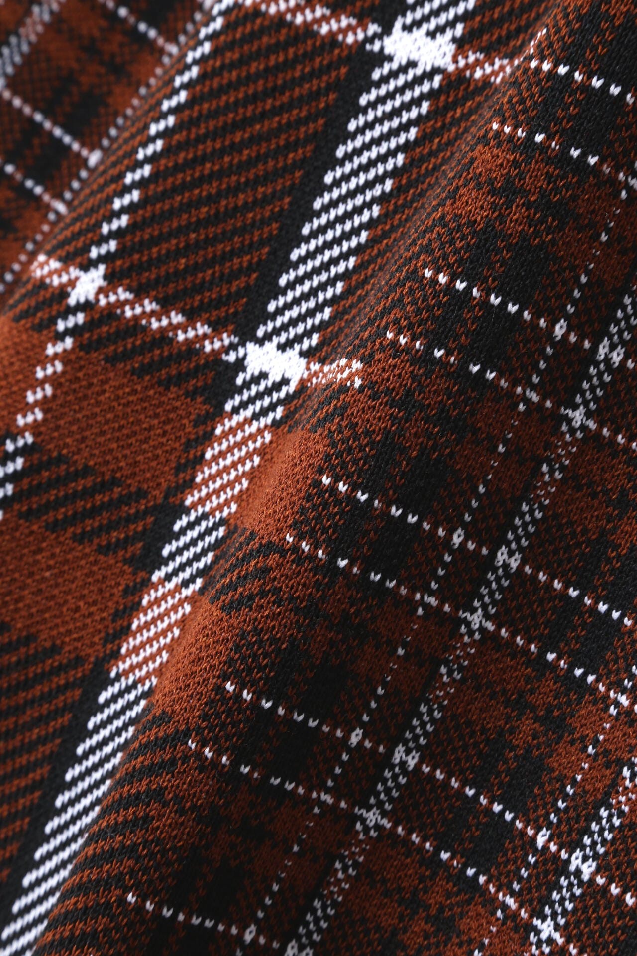 バウンドウール モックネックニットプルオーバー ＜CHECKシリーズ