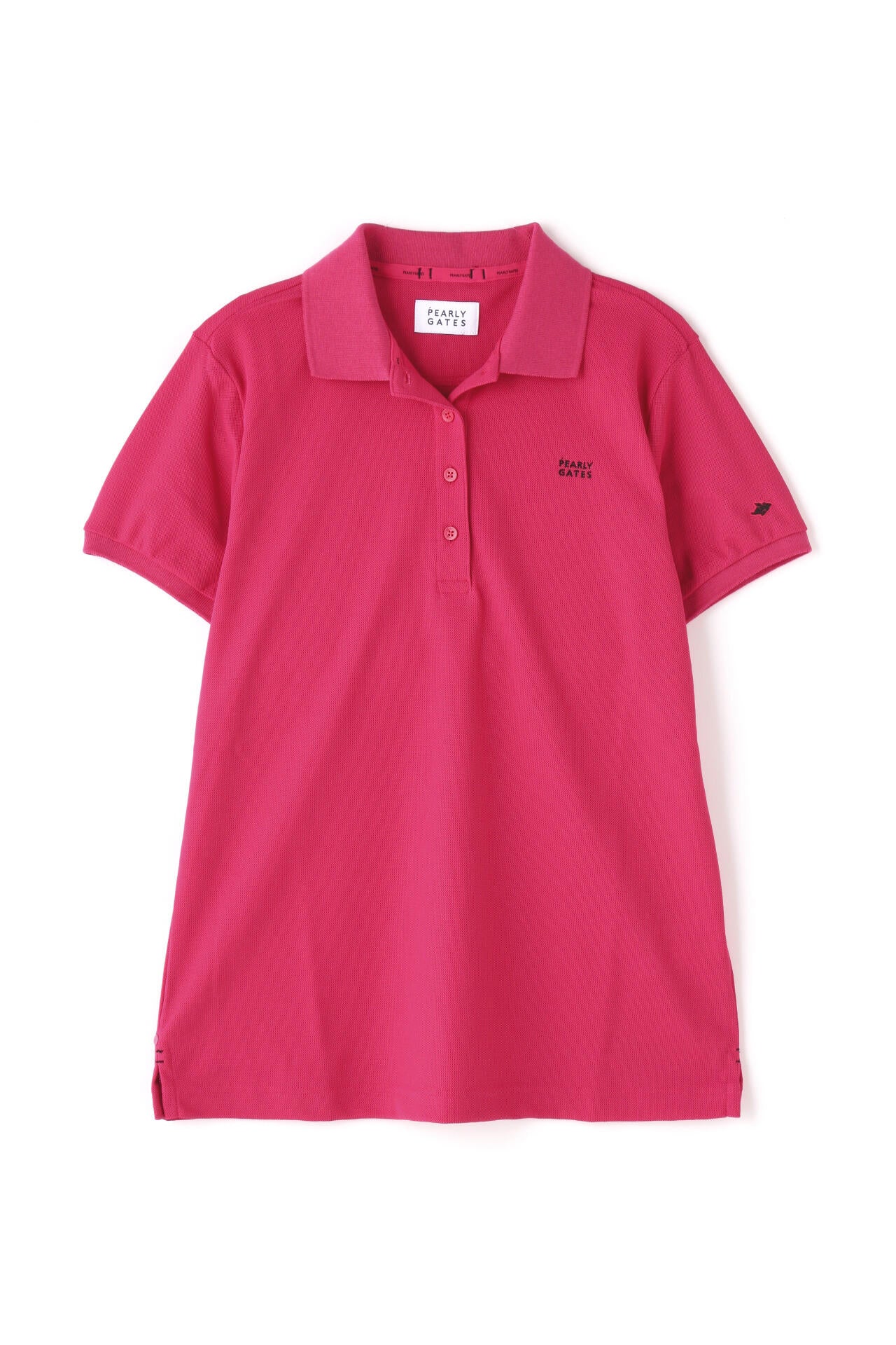 裏カノコ 半袖ポロシャツ ＜Pink with BLACK＞