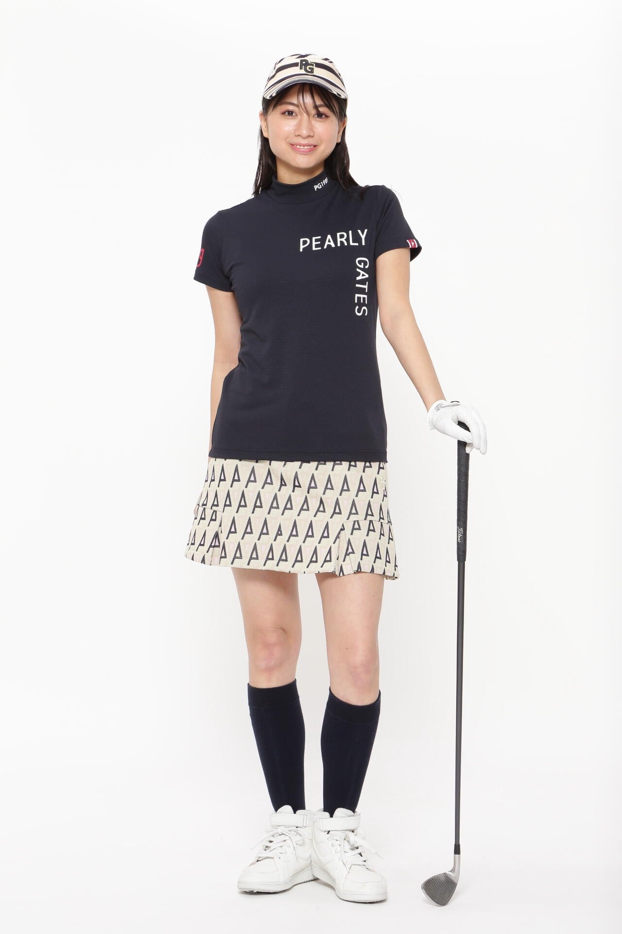 リバーシブルベアカノコ半袖ハイネックカットソー