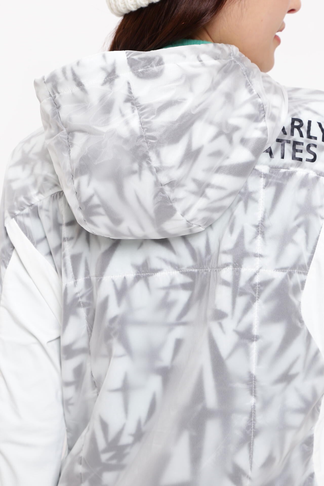 Nyブライトタフタ×Octa フーディブルゾン ＜ギザ星柄＞ | PEARLY