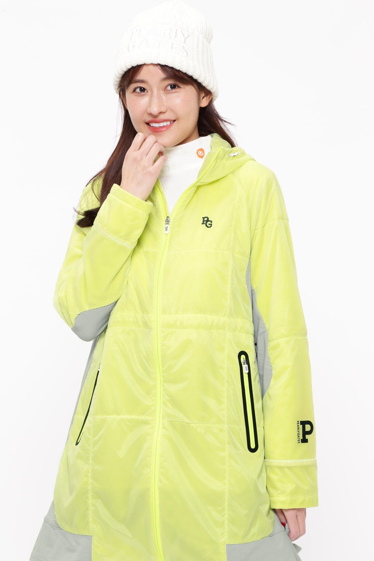 パーリーゲイツのNyブライトタフタ×Octa フーディコート 【公式通販】