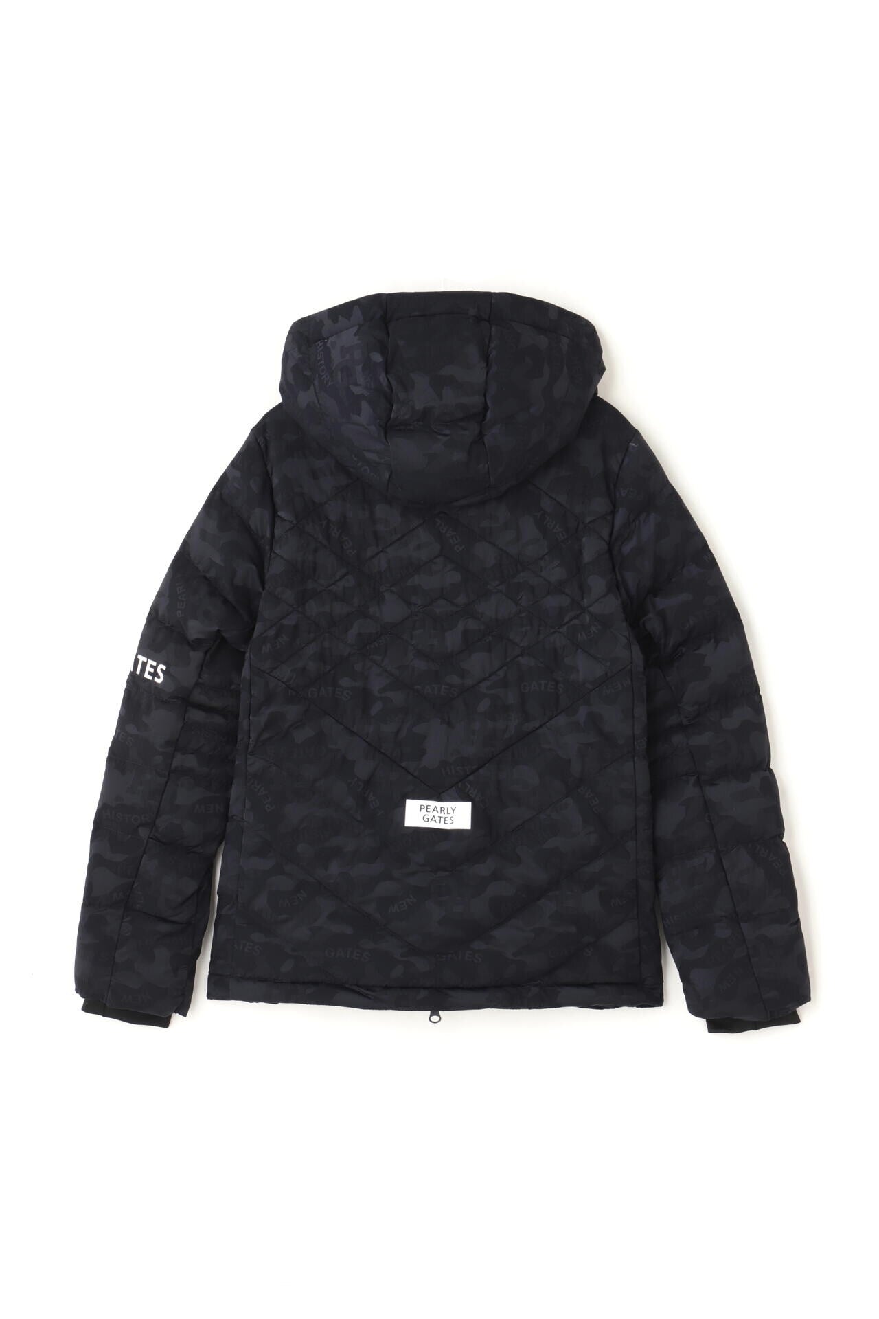 Nyストレッチ中綿フーディブルゾン ＜カモフラジャガード