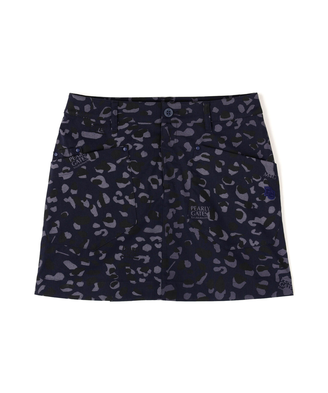 Pe/Cストレッチコードレーン スカート ＜ヒョウ柄＞ | PEARLY GATES