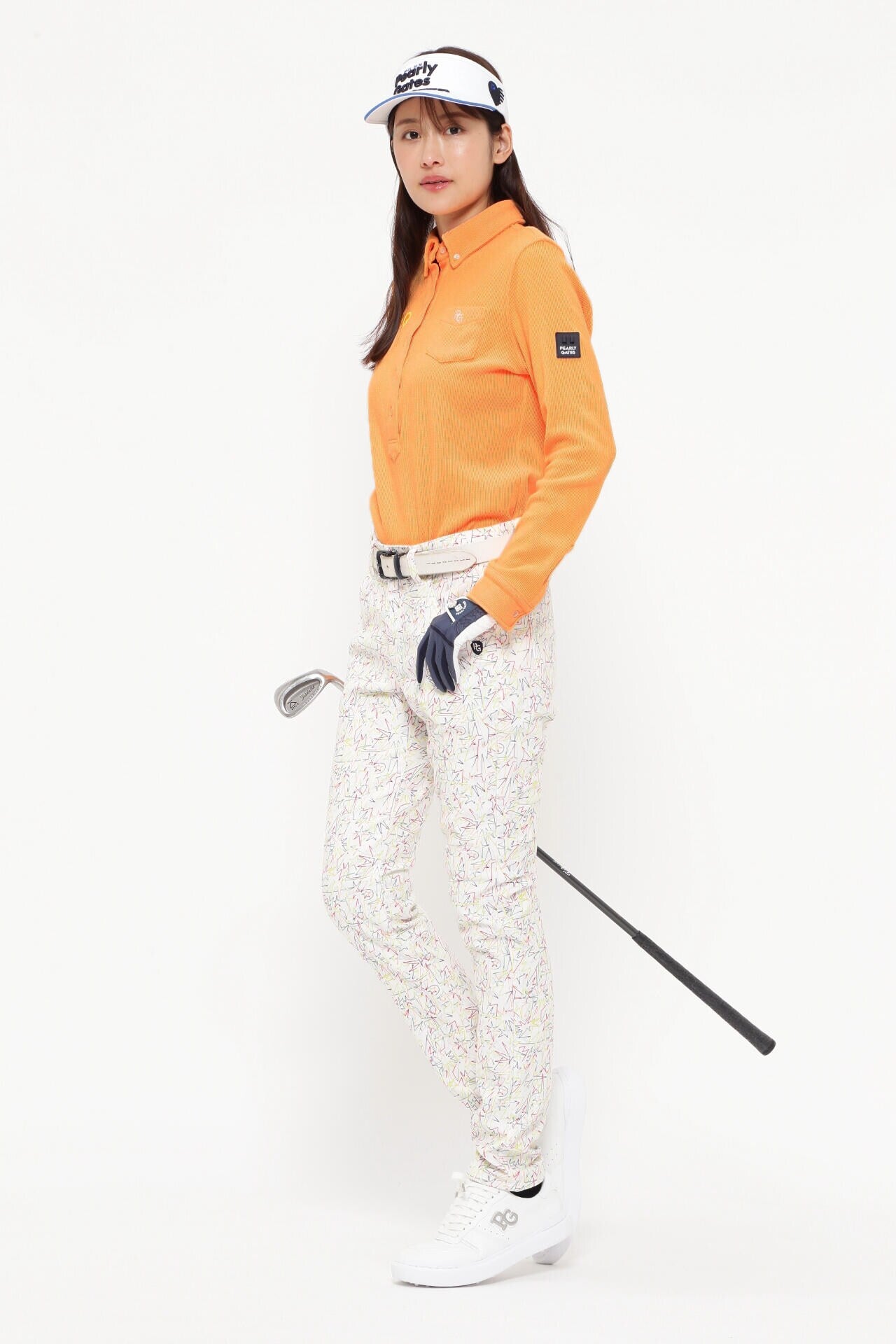 リブワッフルボタンダウンプルオーバーカットソー | PEARLY GATES