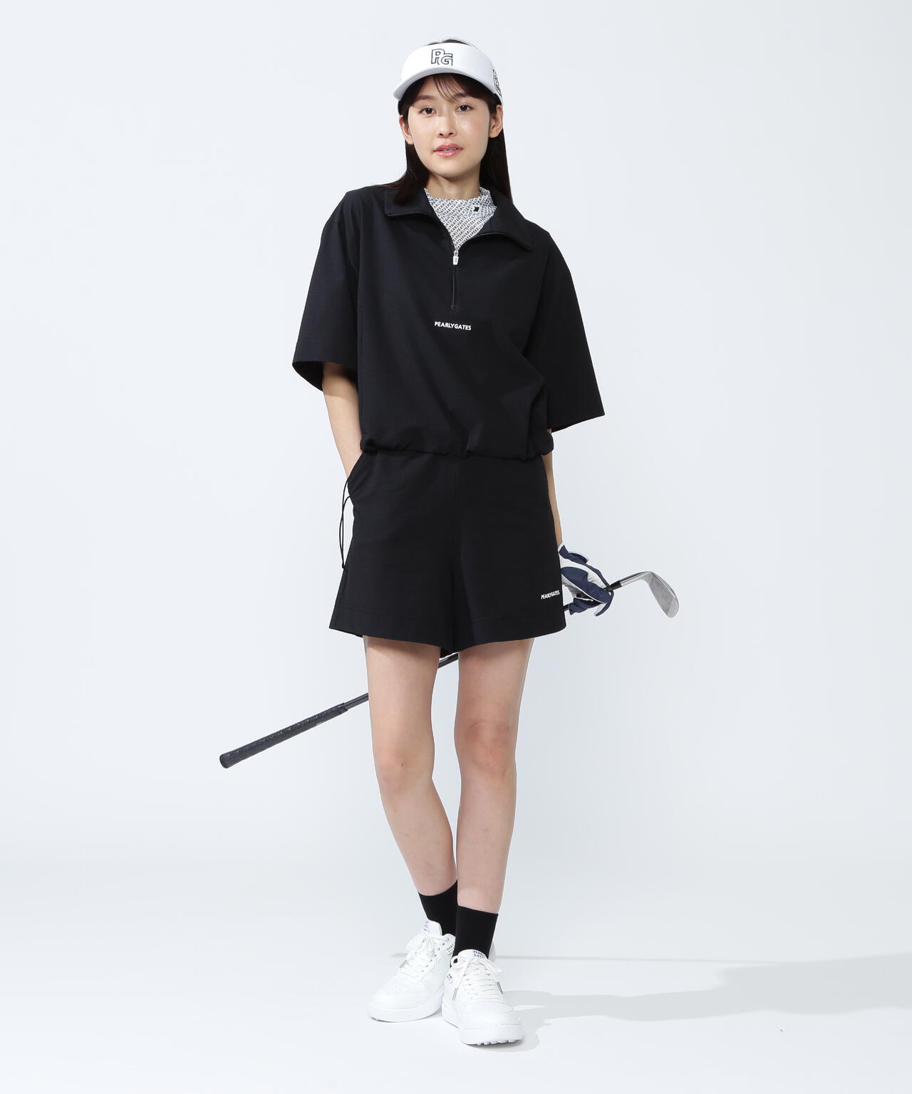 プライムフレックス×DotAir 5分袖ハーフジップ