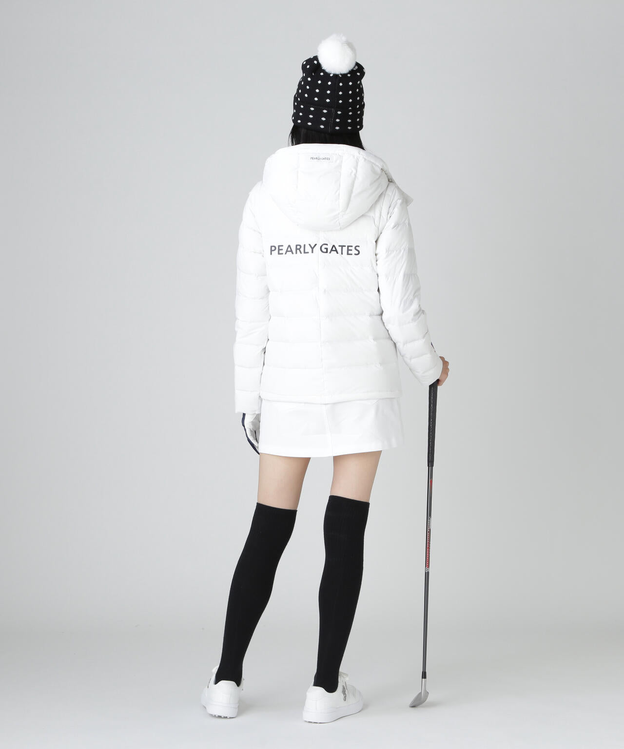 Nyストレッチタフタフーディダウンジャケット