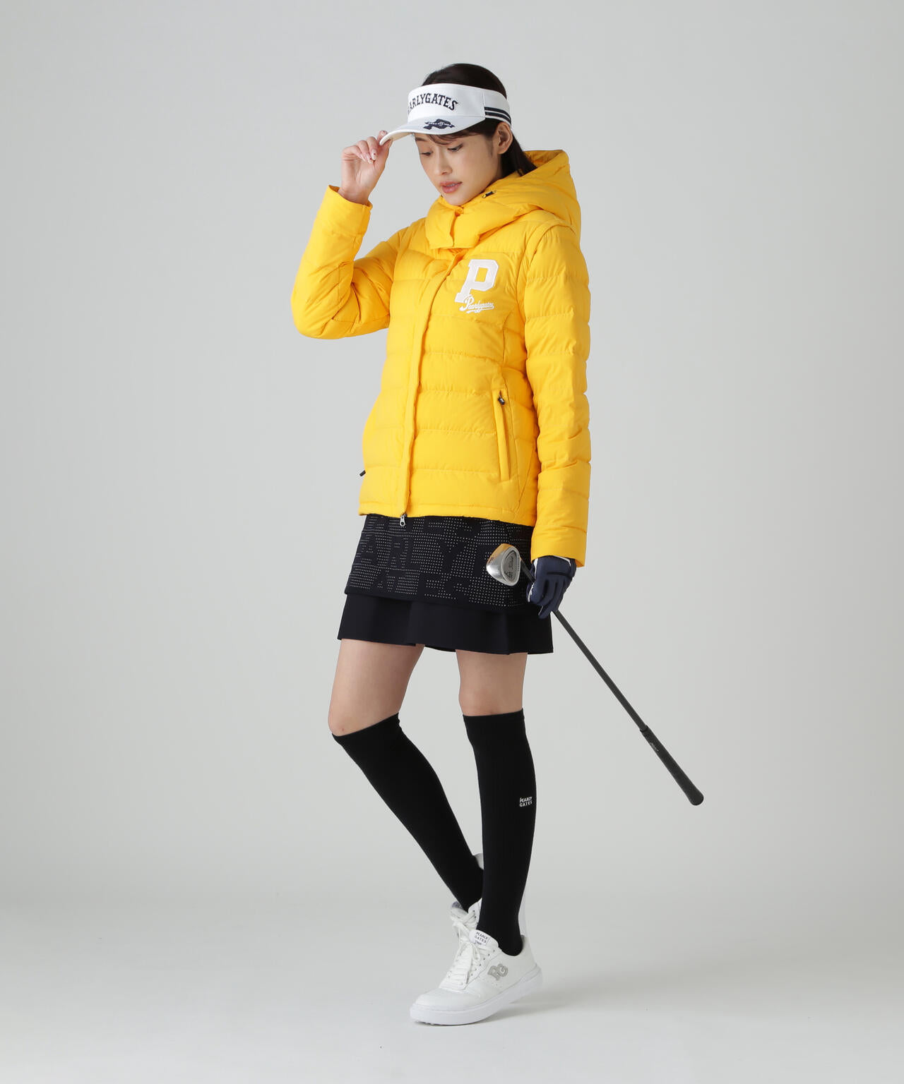 Nyストレッチタフタフーディダウンジャケット | PEARLY GATES