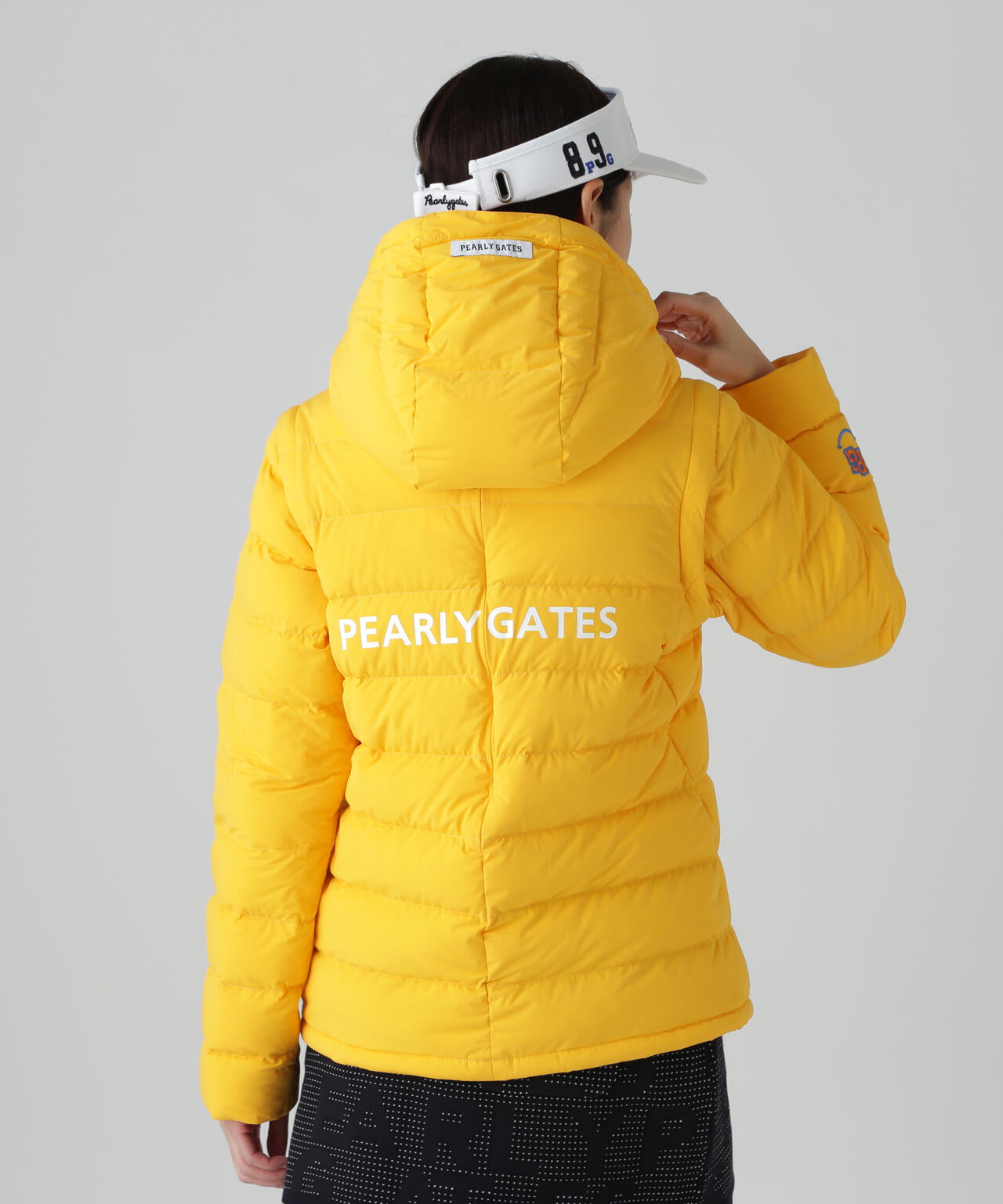 Nyストレッチタフタフーディダウンジャケット