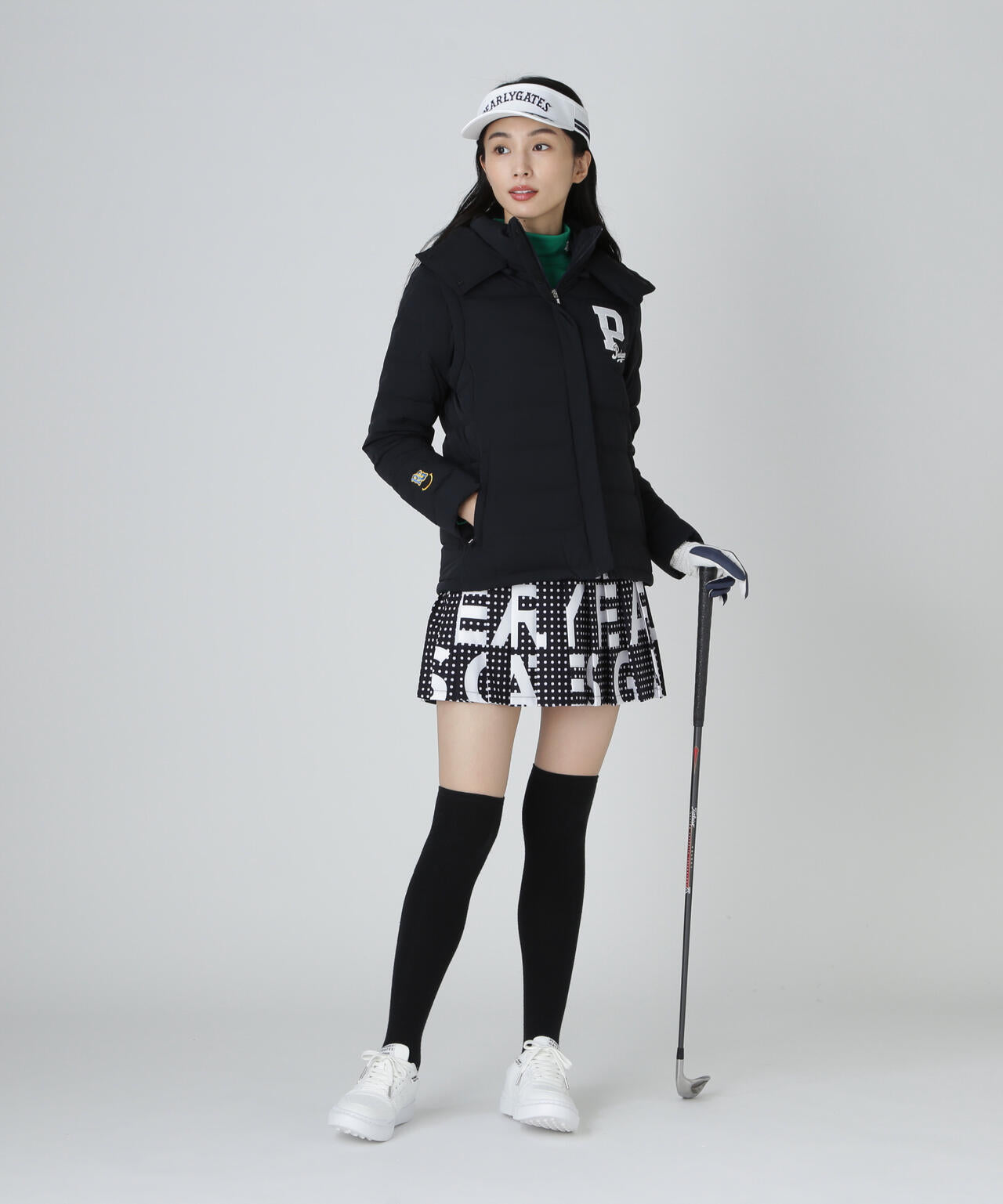 Nyストレッチタフタフーディダウンジャケット