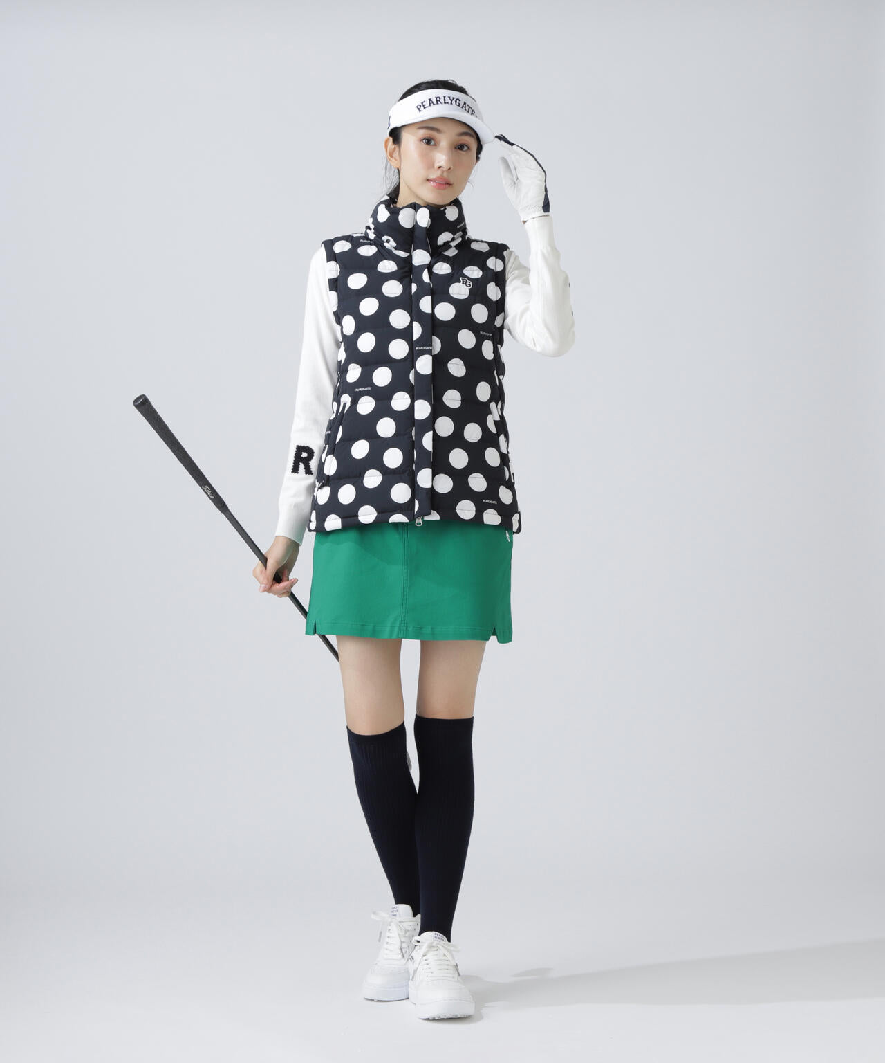 NYストレッチタフタフーディダウンジャケット ＜ランダムドット柄