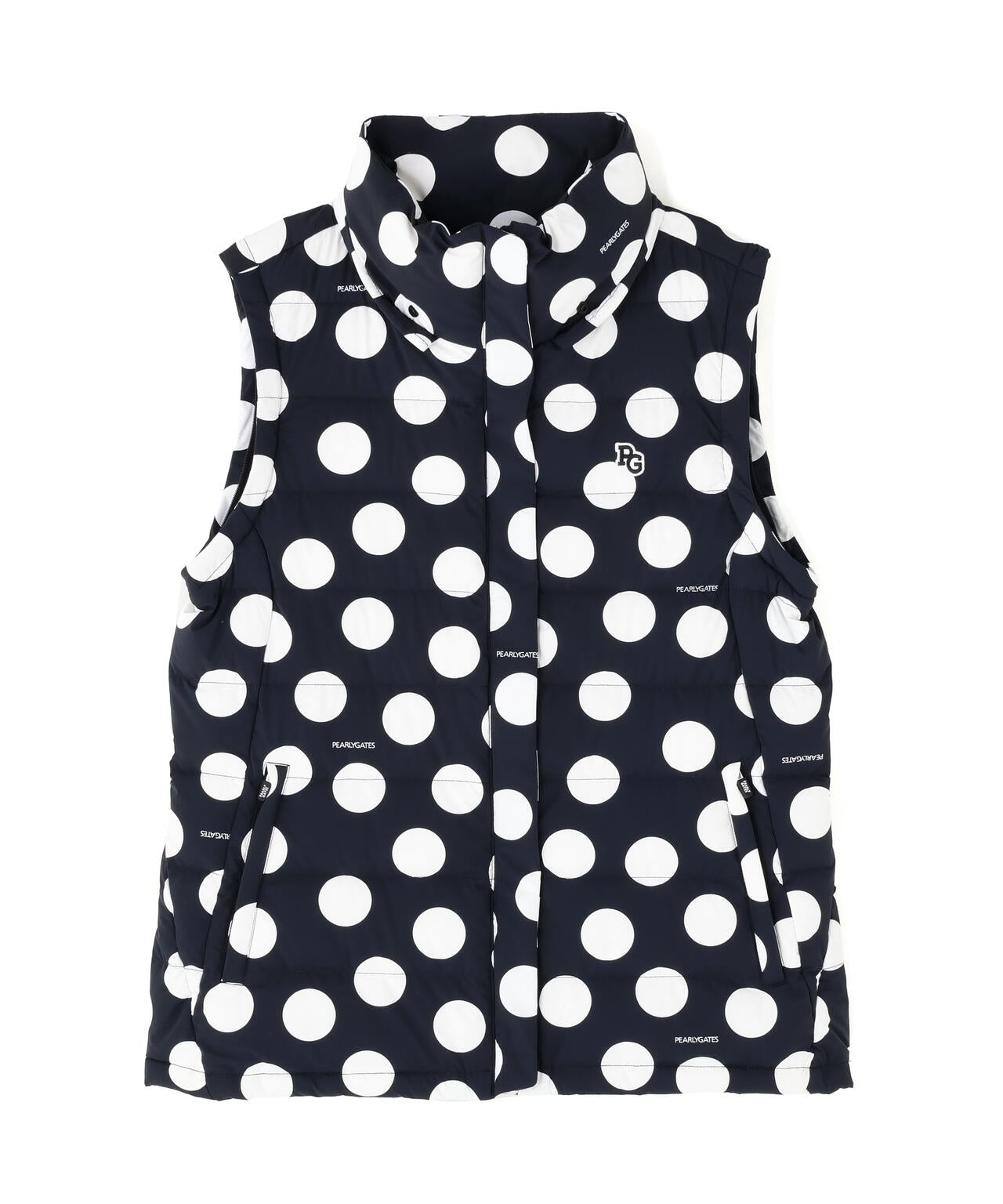 NYストレッチタフタフーディダウンジャケット ＜ランダムドット