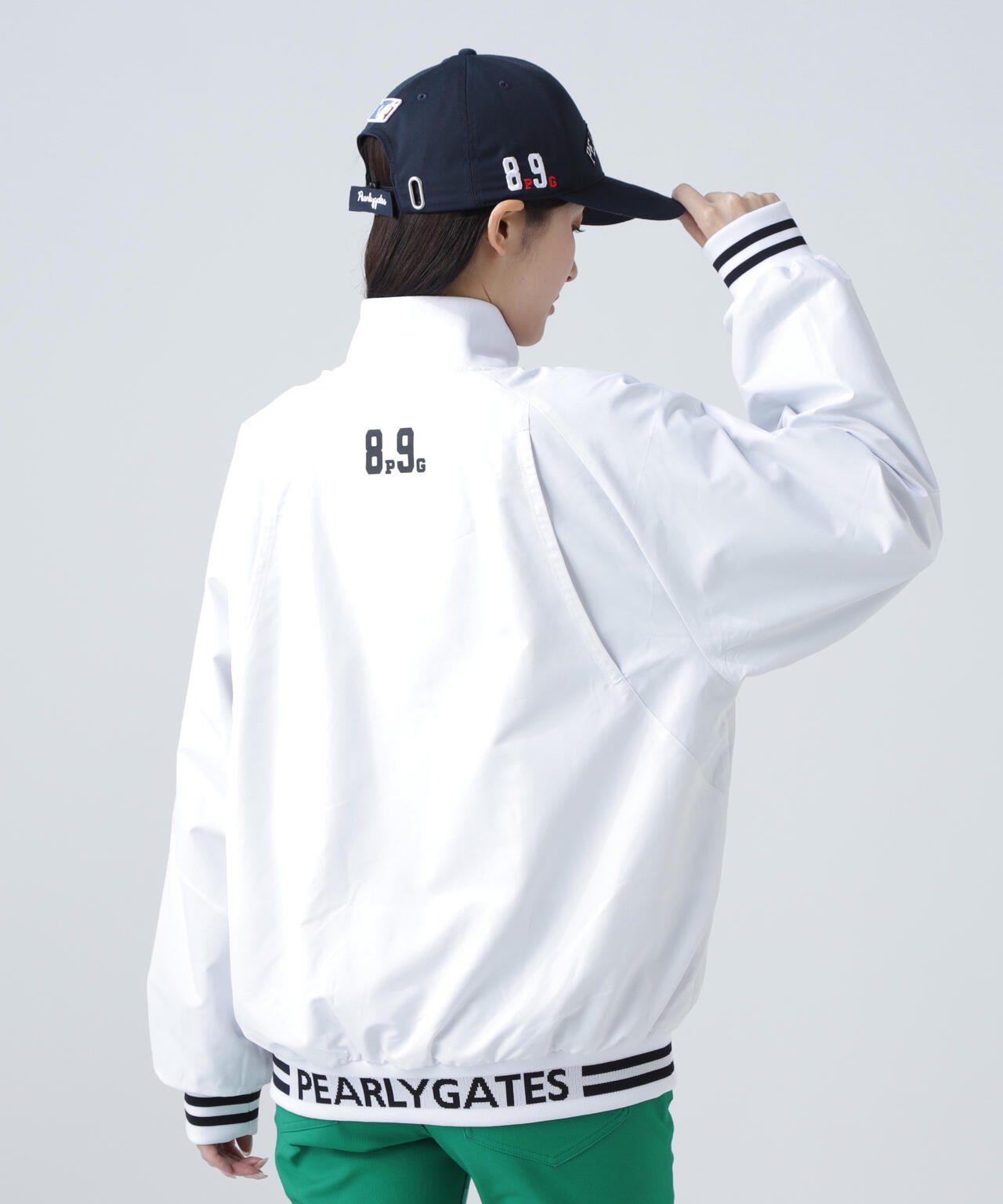 PEARLY GATES ブルゾン トラックジャケット オフホワイト XL相当 PEARLY GATES ブルゾン トラックジャケット オフホワイト XL相当