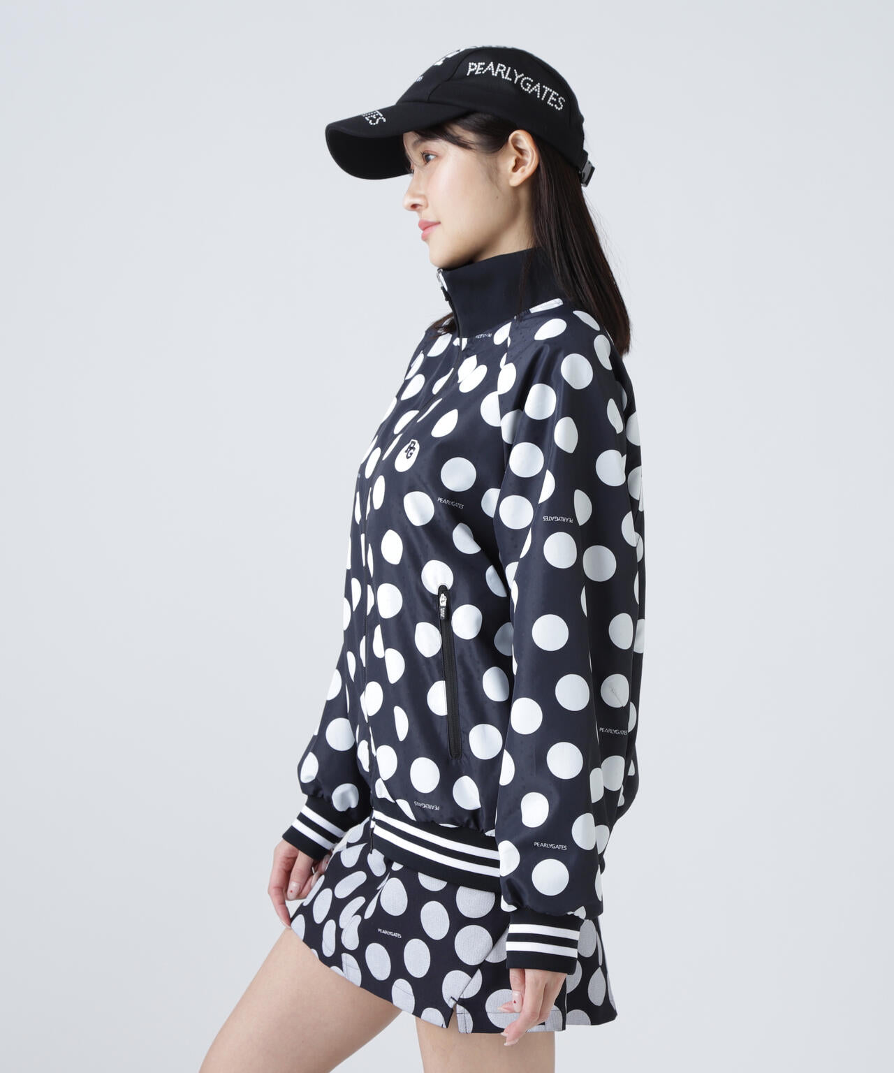 タフレックス×サーモトロンフルジップブルゾン ＜ランダムドット柄＞