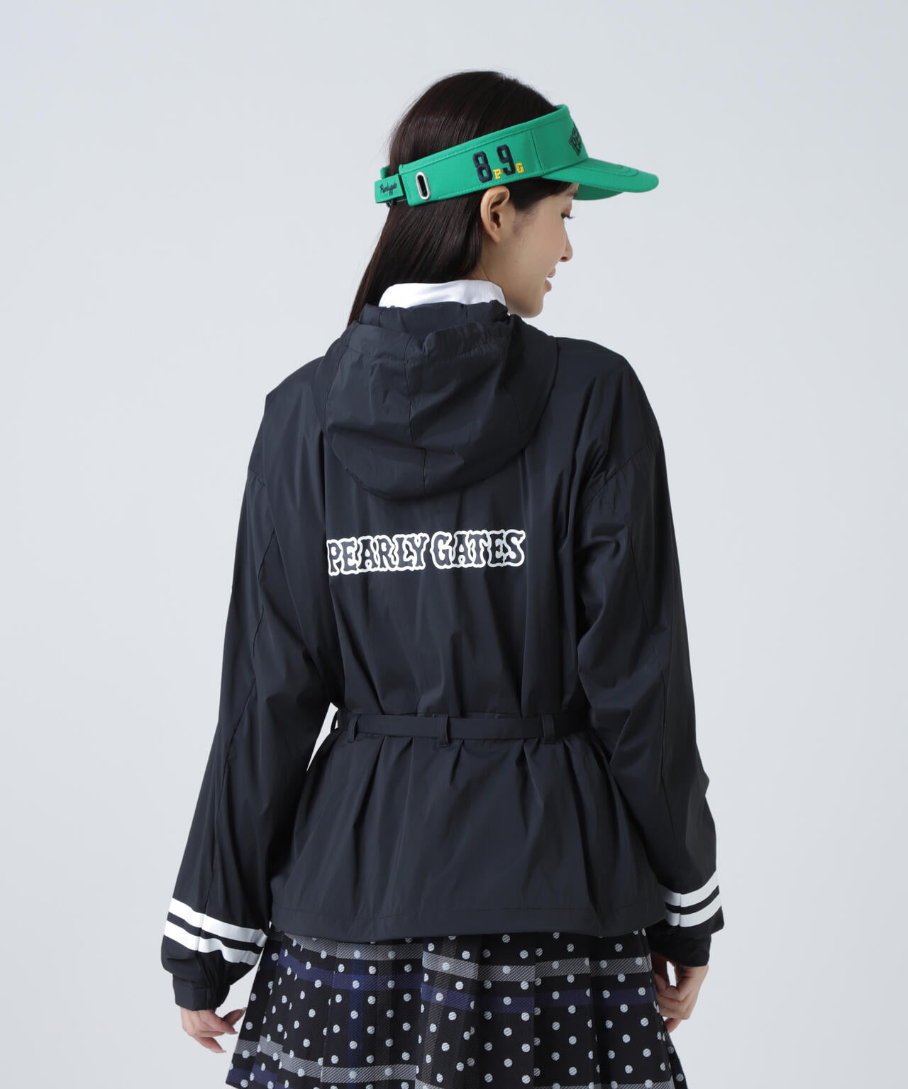 30dナイロンストレッチタフタフーディジャケット | PEARLY GATES