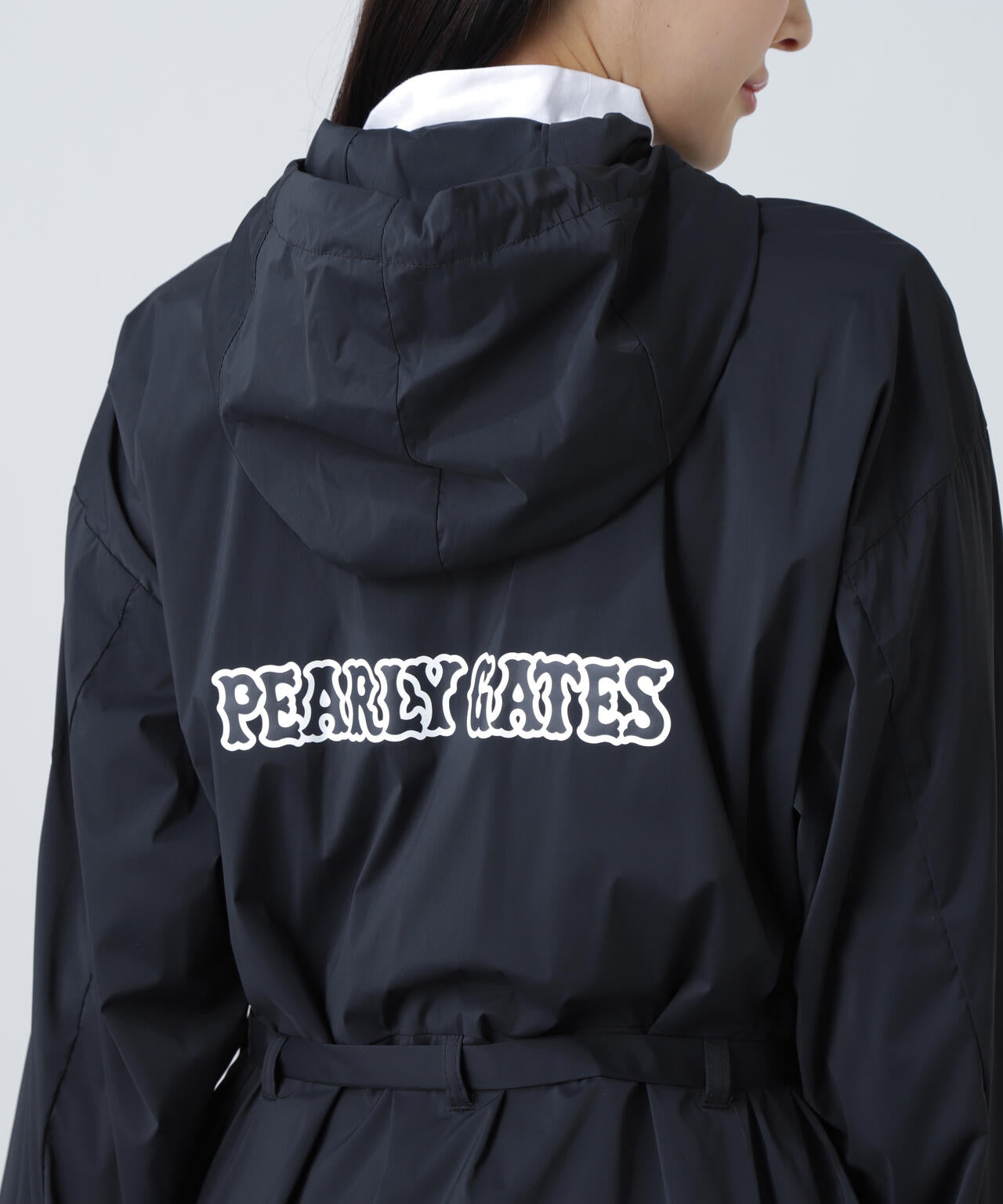 30dナイロンストレッチタフタフーディジャケット | PEARLY GATES