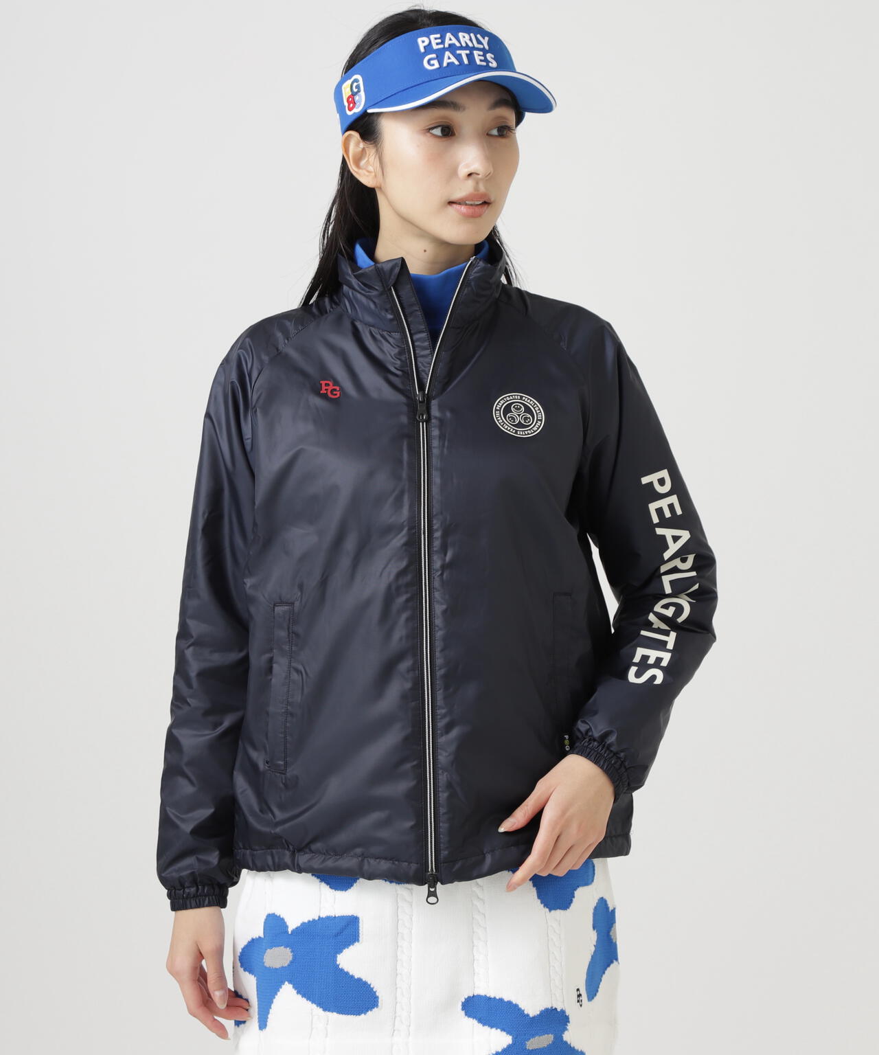 PEARLY GATES 迷彩 リバーシブルブルゾン Peミニリップ中綿ジップアップブルゾン | PEARLY GATES（パーリー