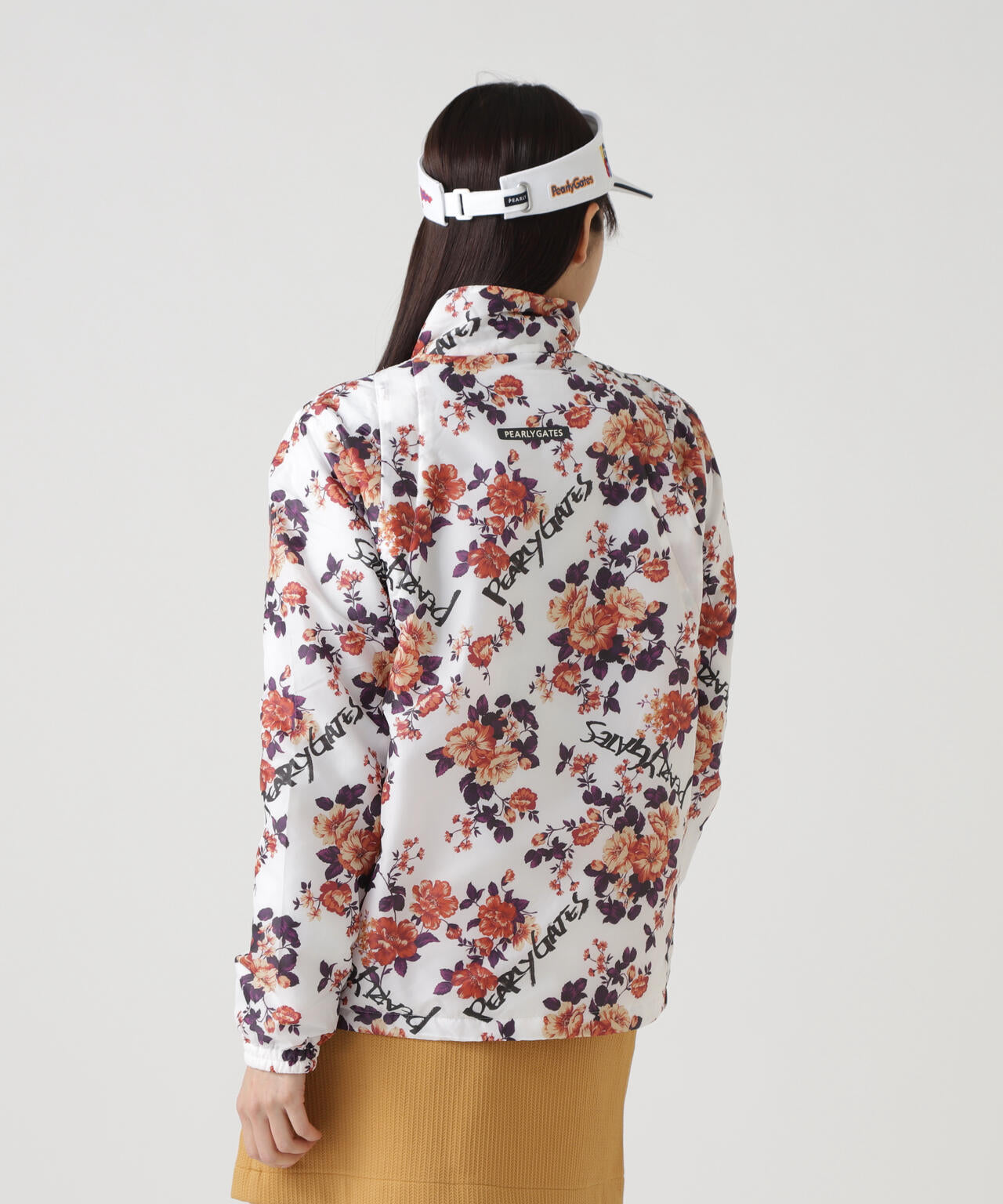 Peミニリップ中綿ジップアップブルゾン ＜繊細花柄＞