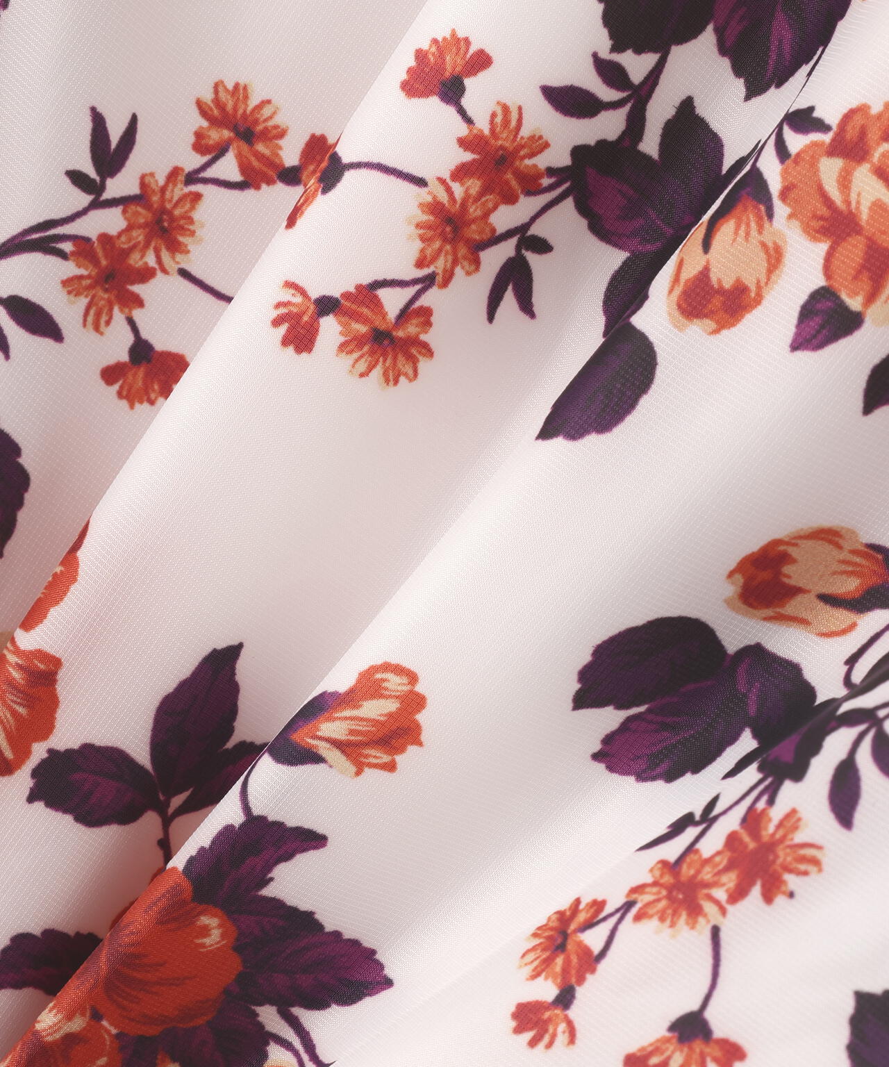 Peミニリップ中綿ジップアップブルゾン ＜繊細花柄＞