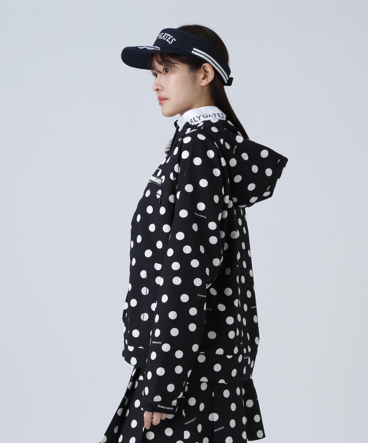 Peストレッチサッカー フルジップフーディ ＜ランダムドット柄＞