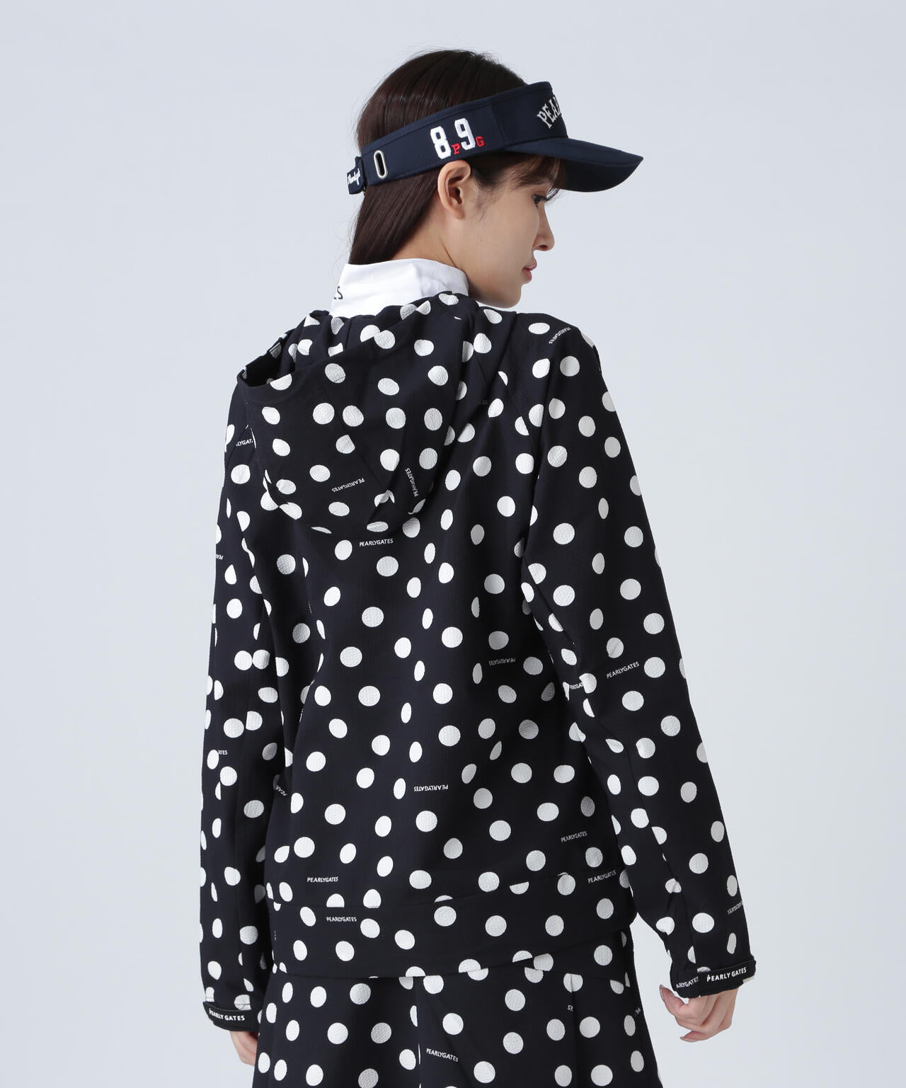 Peストレッチサッカー フルジップフーディ ＜ランダムドット柄＞