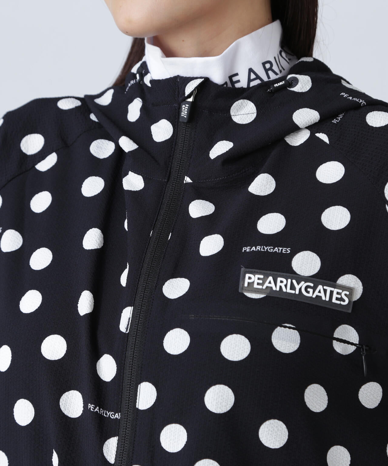 Peストレッチサッカー フルジップフーディ ＜ランダムドット柄＞