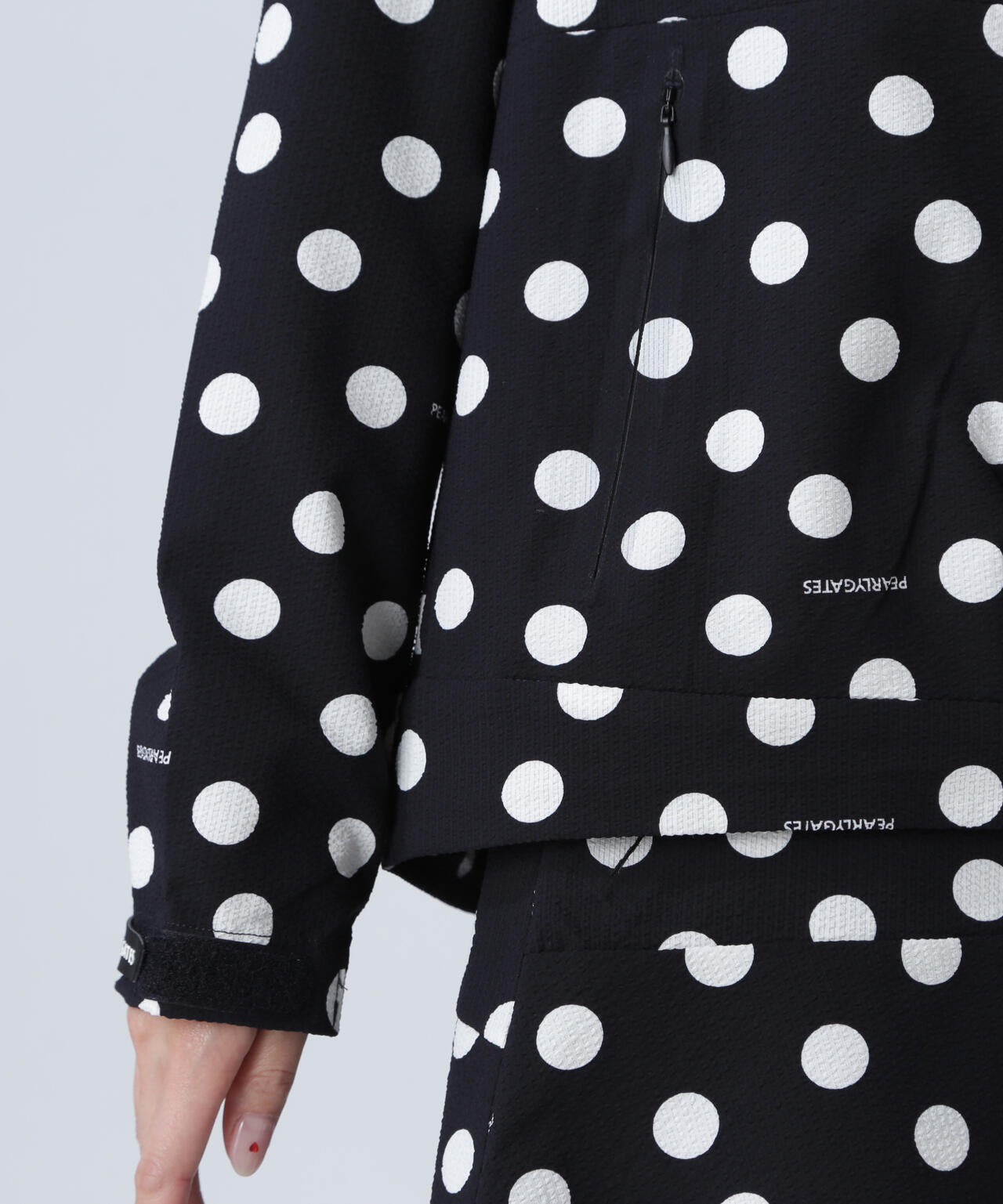 Peストレッチサッカー フルジップフーディ ＜ランダムドット柄＞