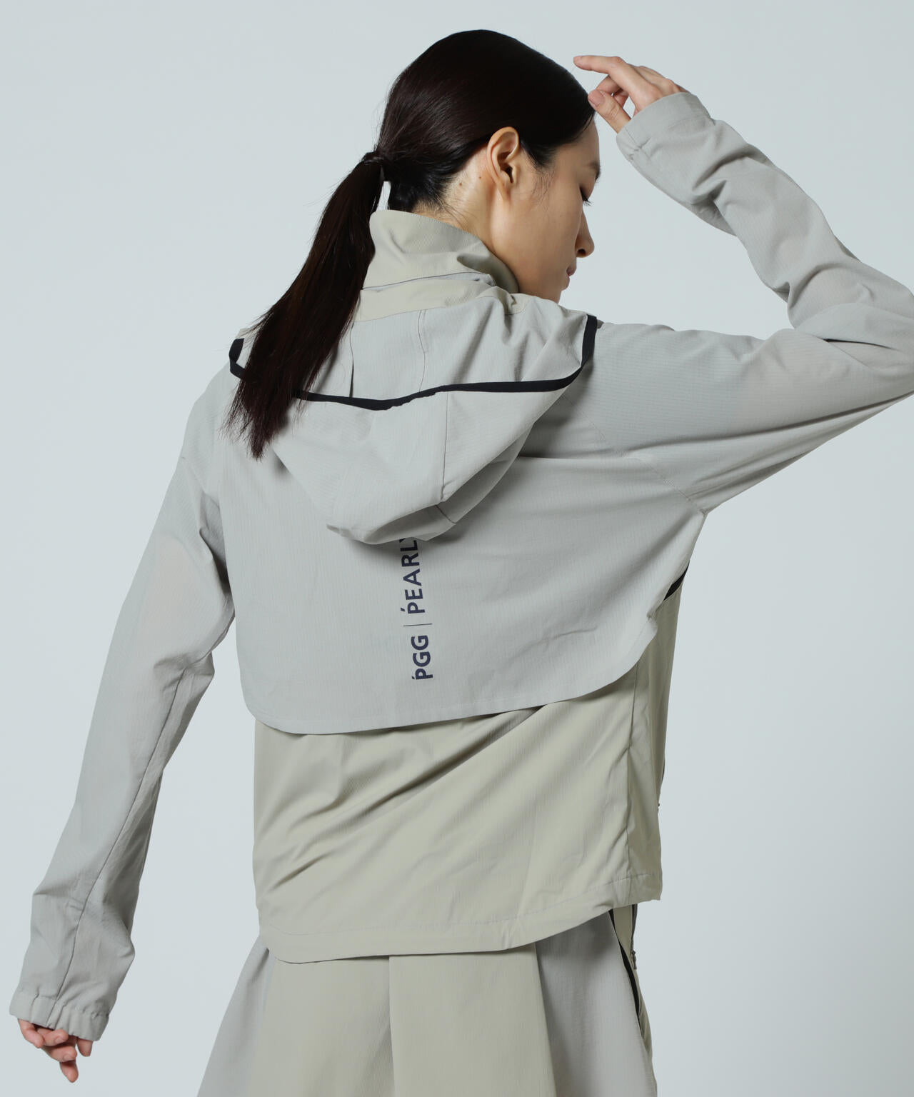 【PGG】【直営店舗&公式オンライン限定】Nyドビーストレッチ×DOTAIR 2WAY フーディブルゾン (LADIES)