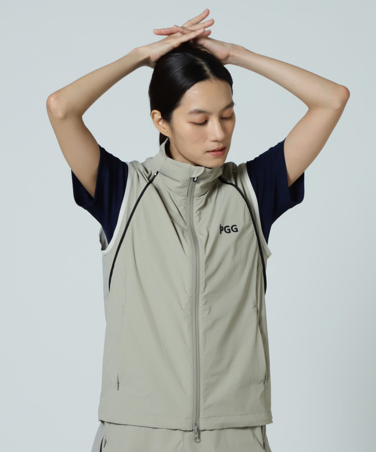 【PGG】【直営店舗&公式オンライン限定】Nyドビーストレッチ×DOTAIR 2WAY フーディブルゾン (LADIES)